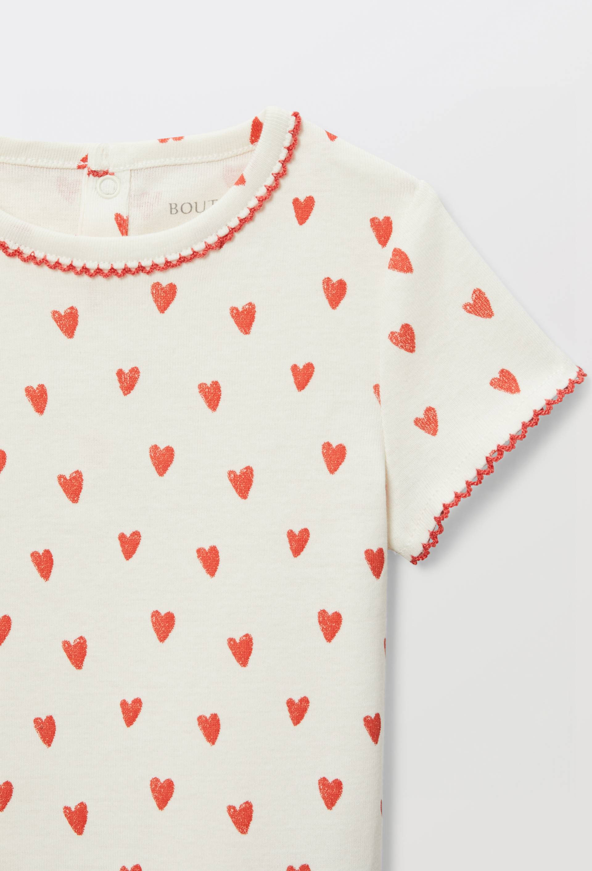 T-shirt manches courtes imprim&eacute; en coton BIO GOTS, Rouge, large image number 3