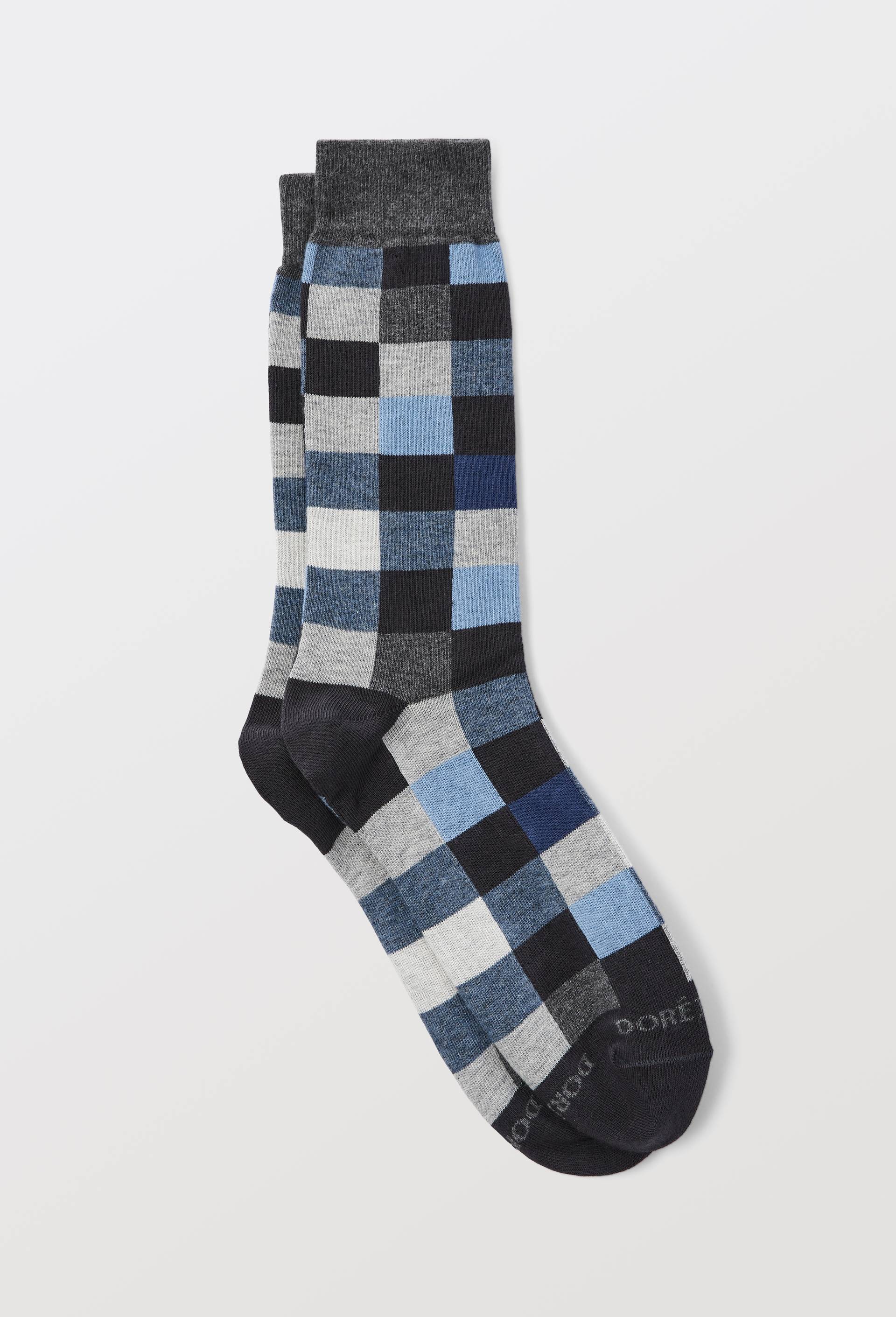Chaussette multi couleur en coton, Bleu clair, large image number 0.0