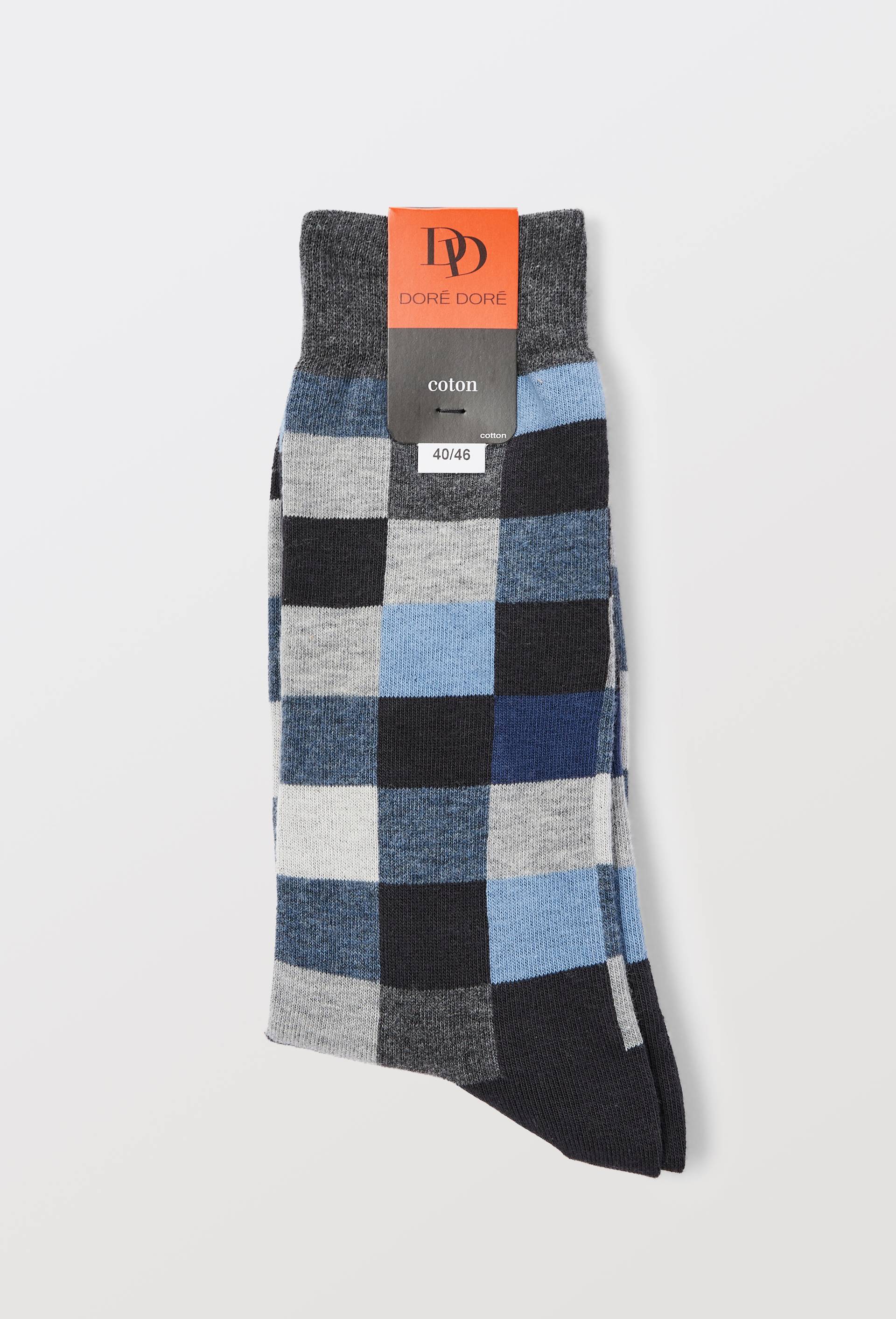 Chaussette multi couleur en coton, Bleu clair, large image number 2