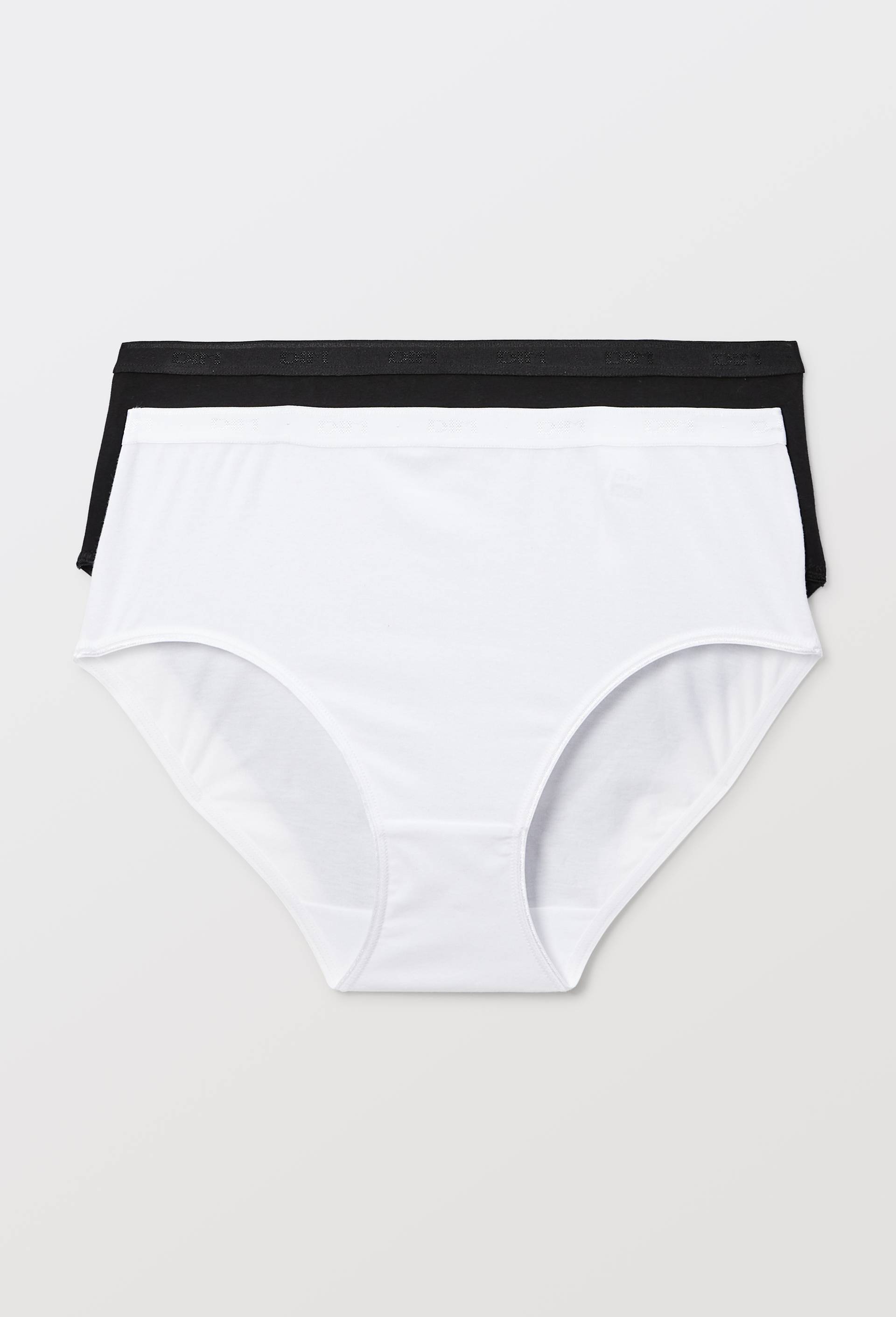 Lot de 2 culottes maxi en coton BIO STRETCH DIM, Noir, swatch image
