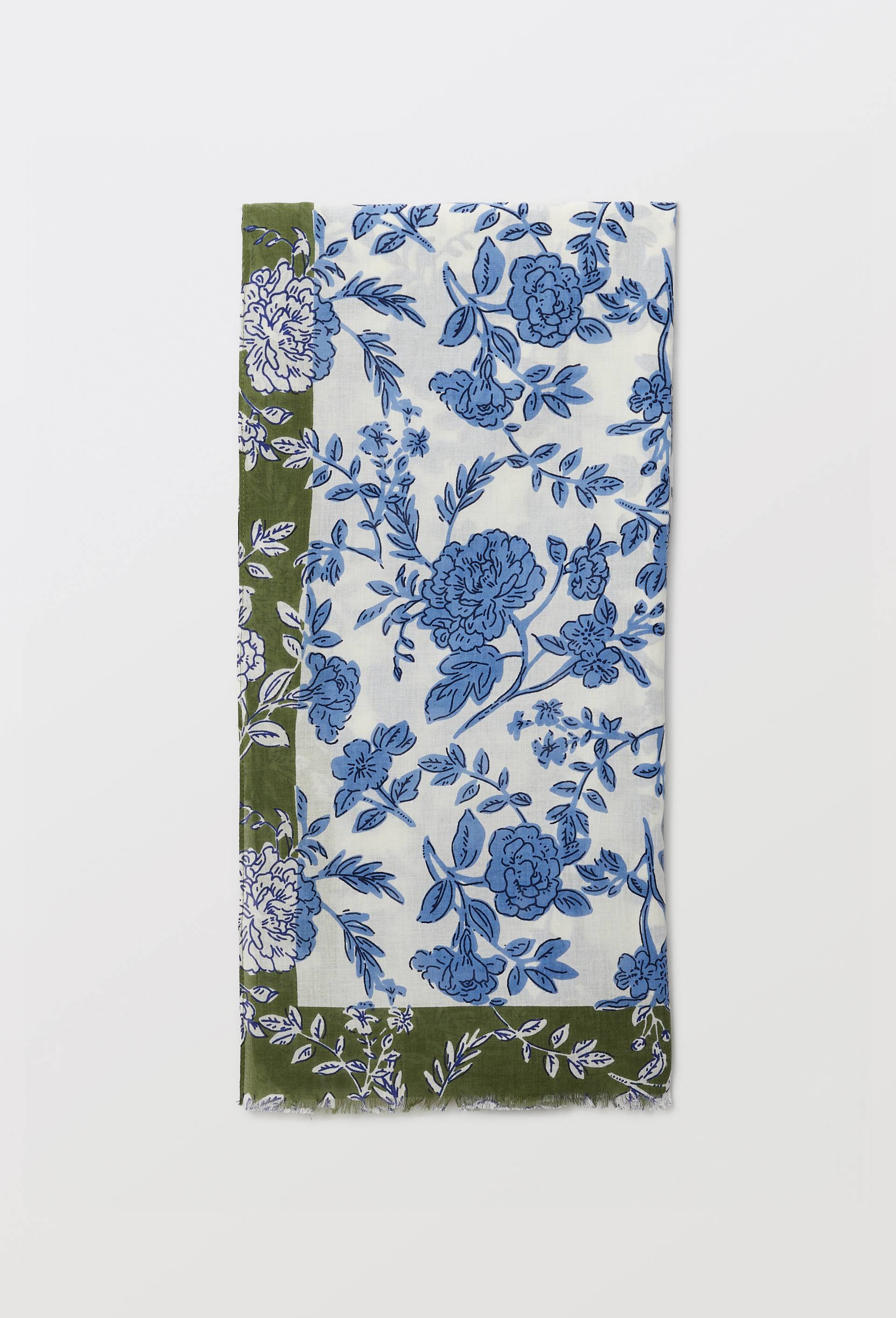 Etole imprim&eacute;e en coton BIO GOTS, Bleu, swatch image