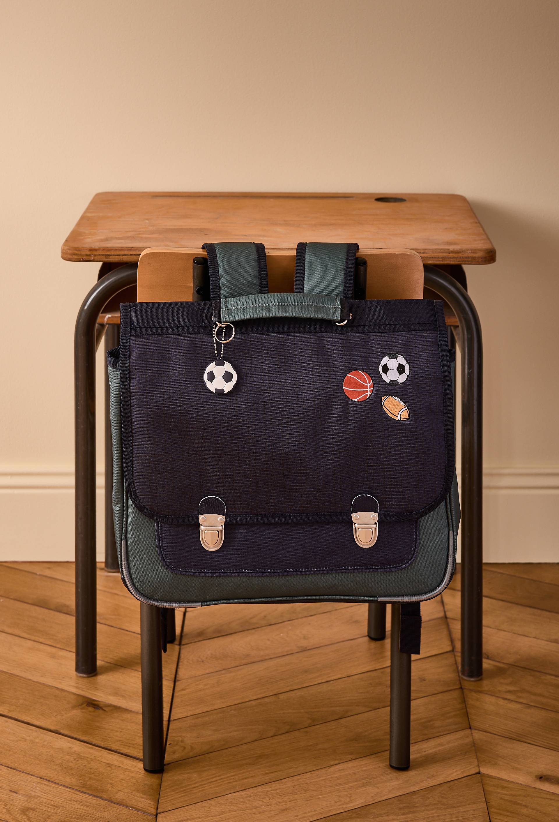 Cartable, 38cm, Bleu fonc&eacute;, large image number 0