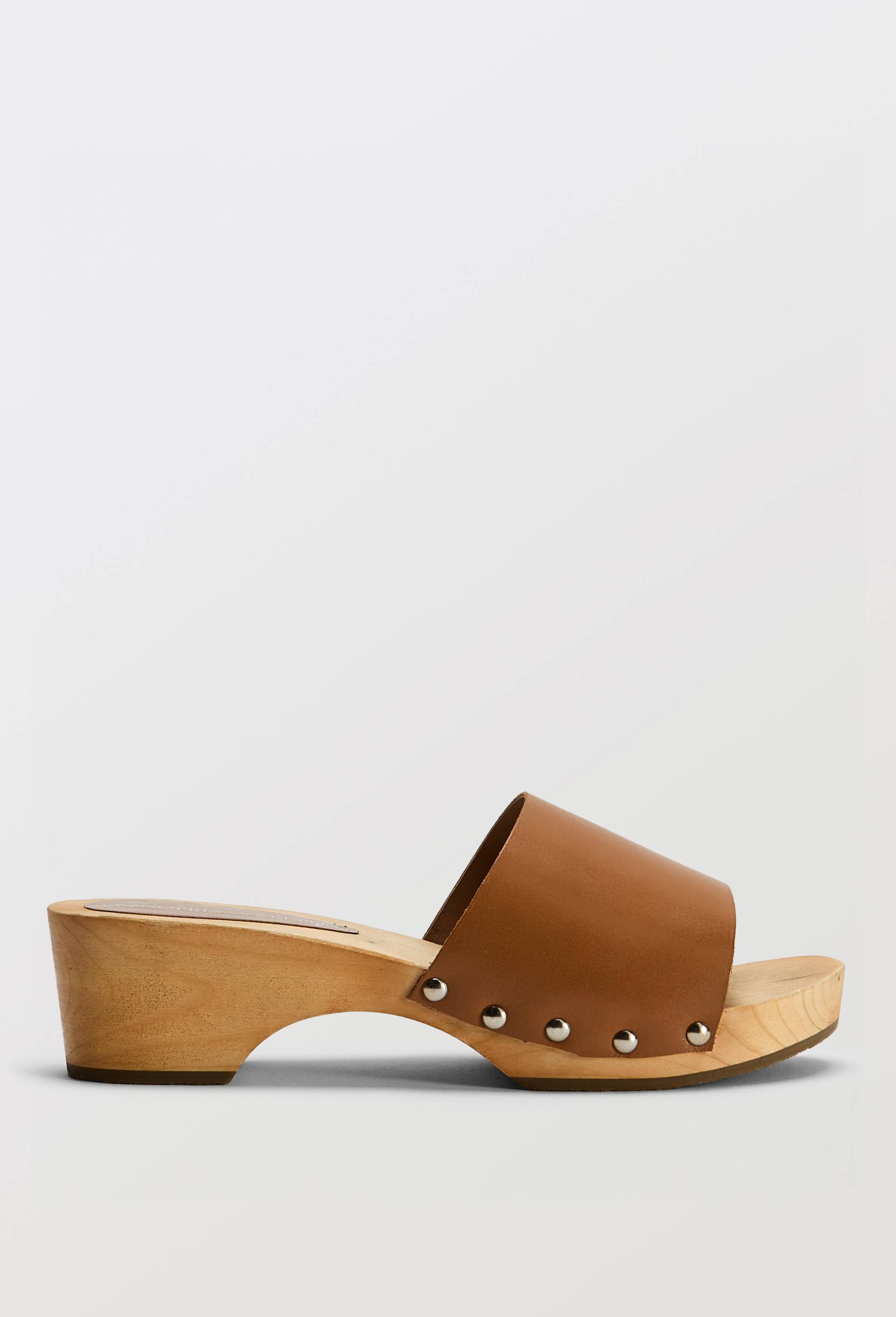 Sabots en cuir, Brun clair, large image number 1