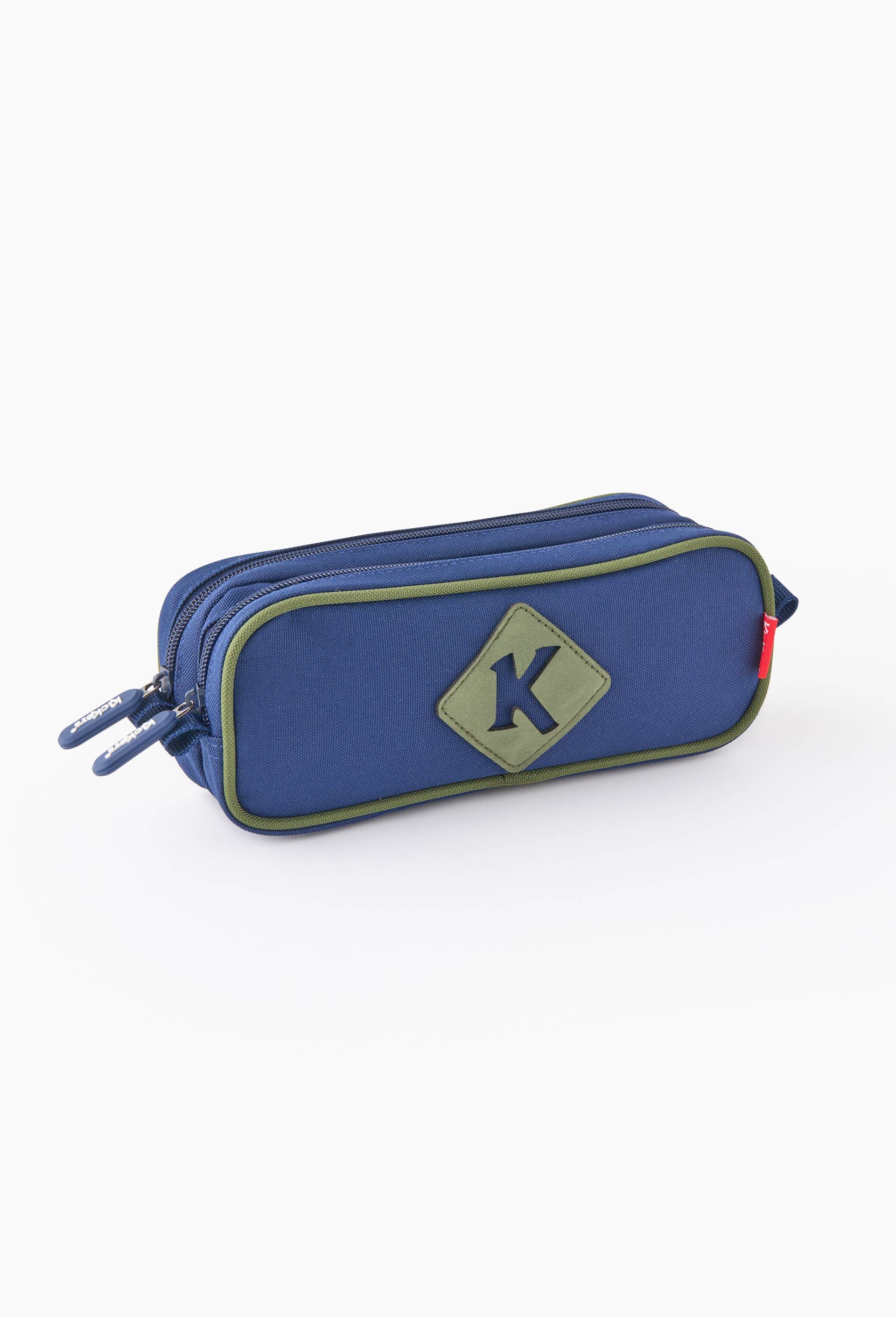 Trousse ronde Satchel, Bleu fonc&eacute;, large image number 0