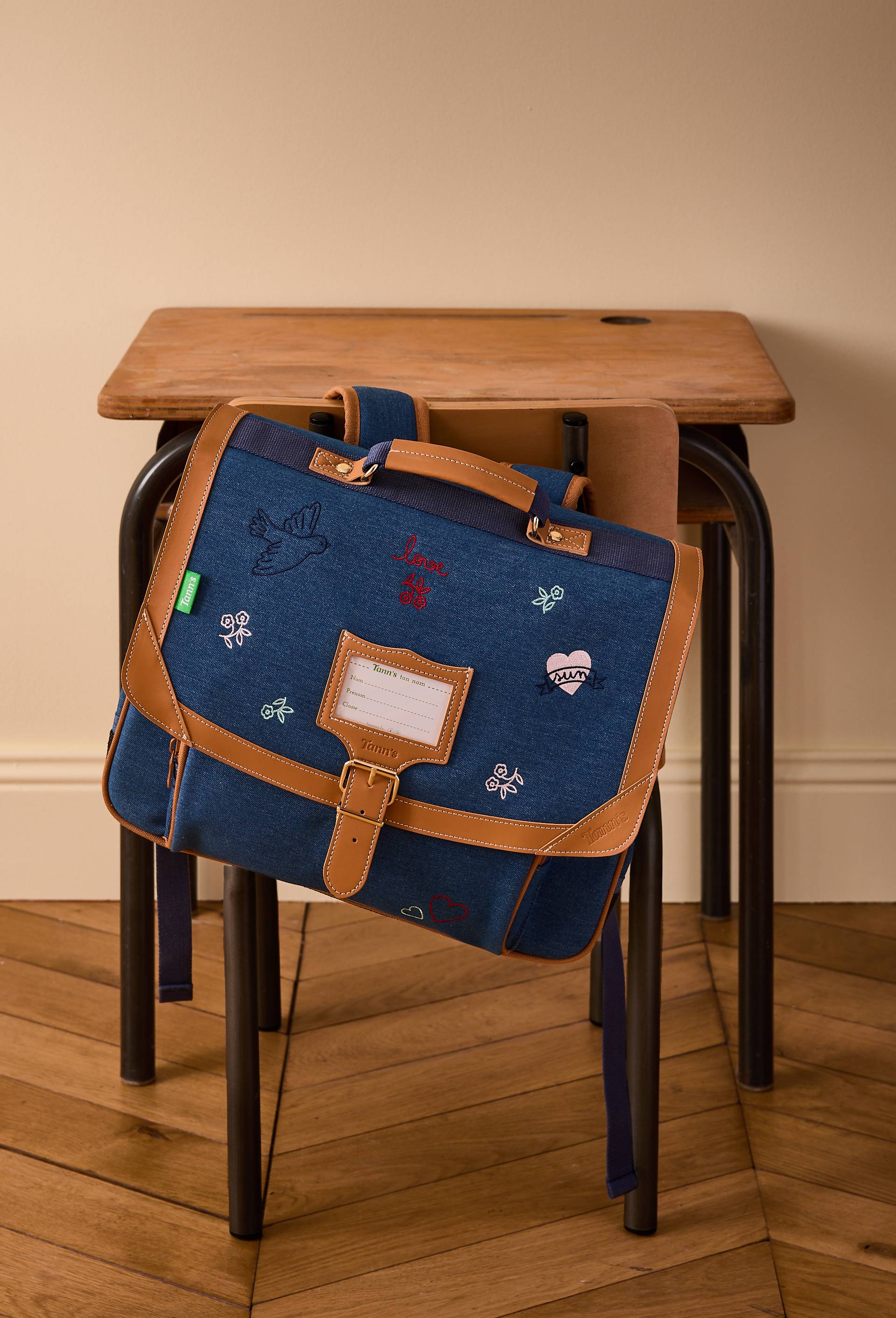 Cartable, 38cm, Bleu, large image number 0.0