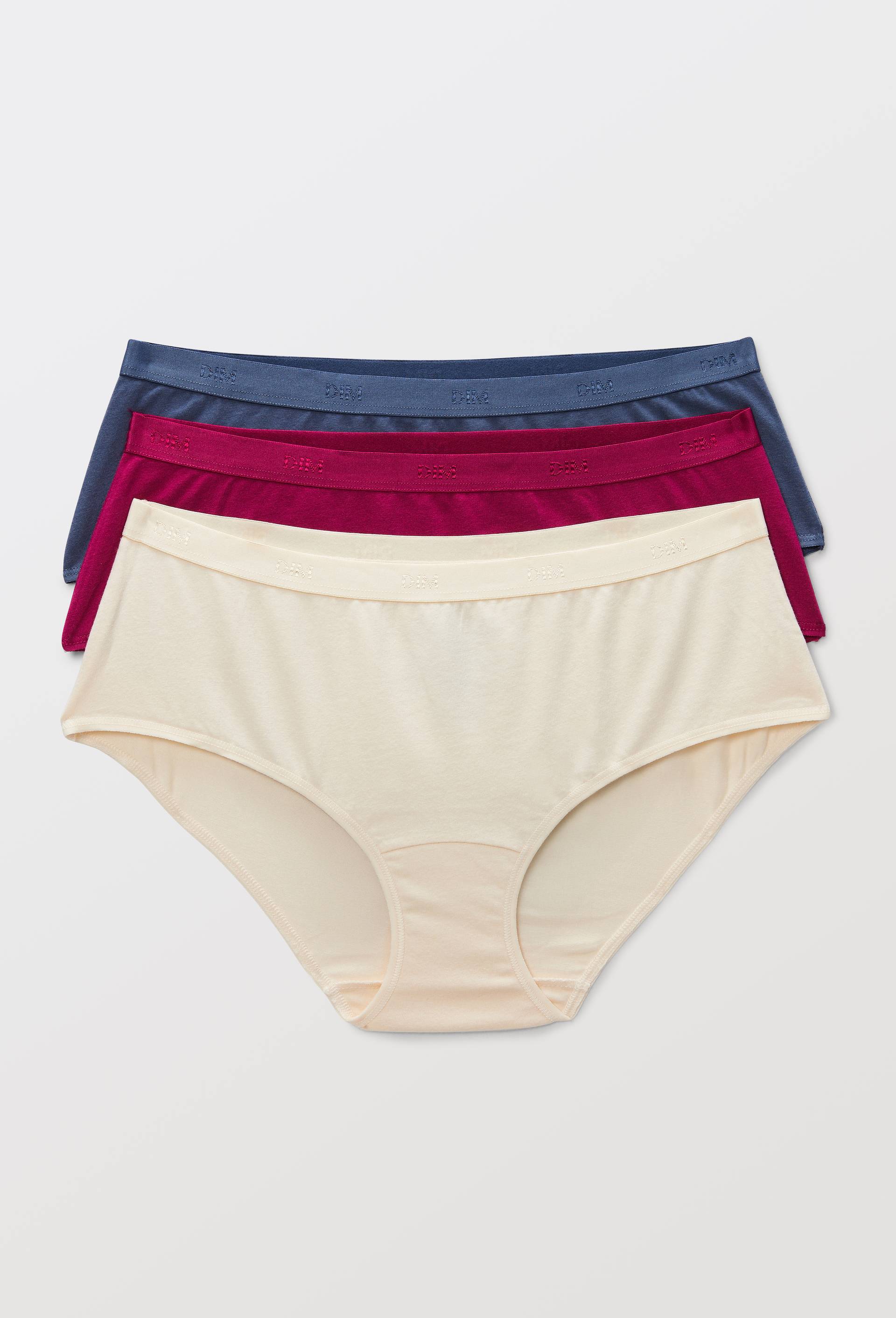 Lot de 3 boxers en coton ECO DIM, Bleu fonc&eacute;, large image number 0