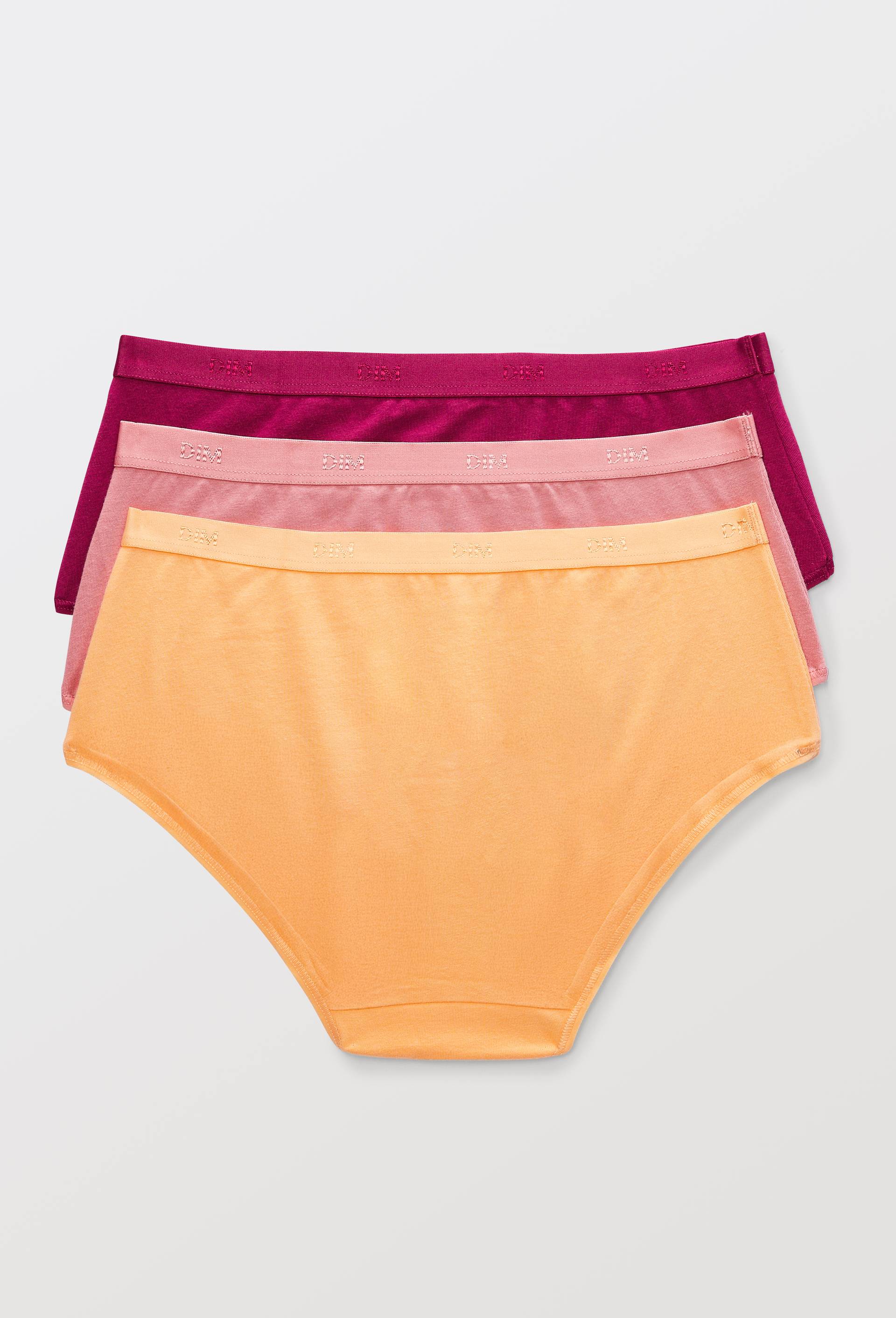 Lot de 3 boxers en coton ECO DIM, Rose fonc&eacute;, large image number 1
