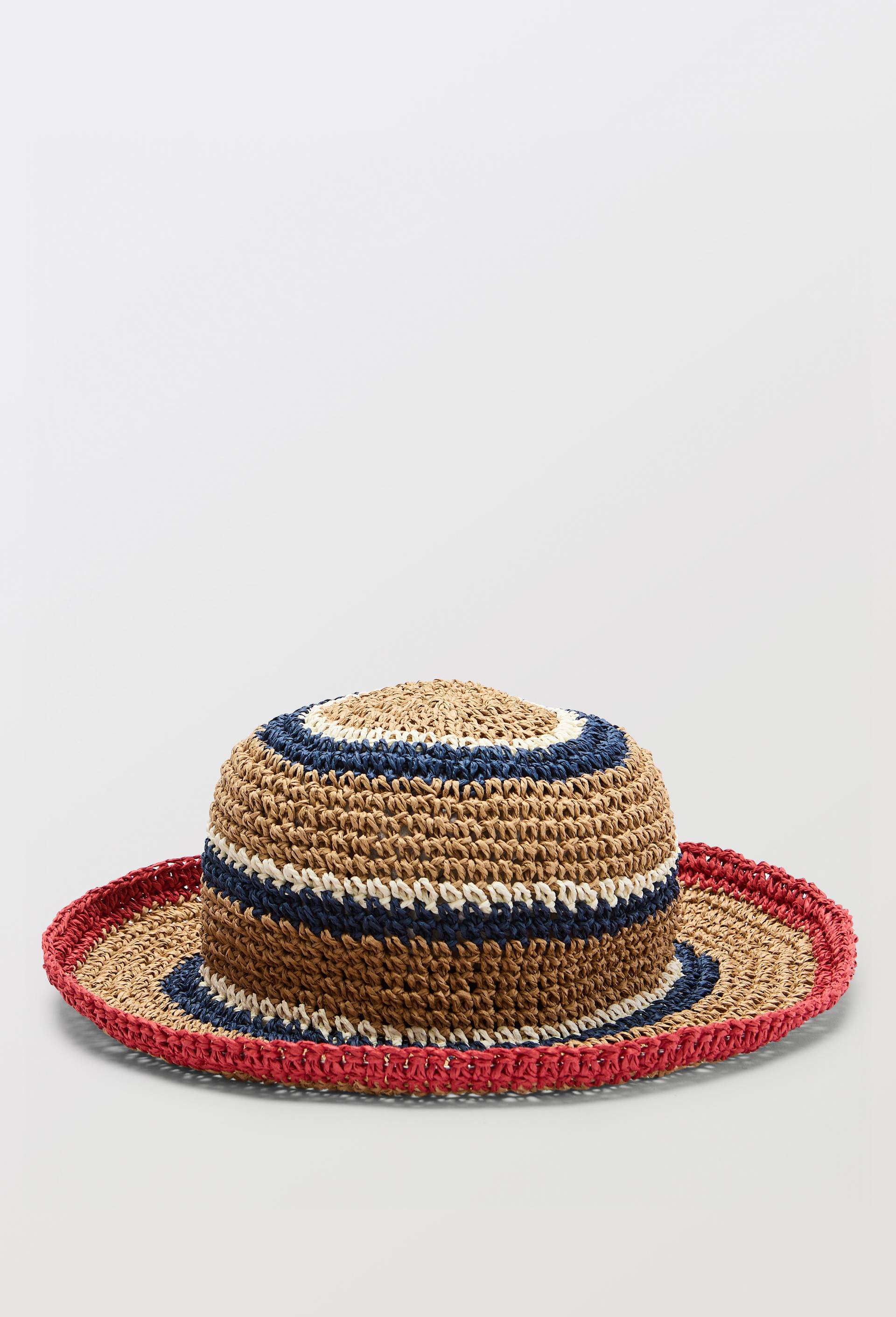 Chapeau cloche &agrave; rayures, Beige clair, large image number 0