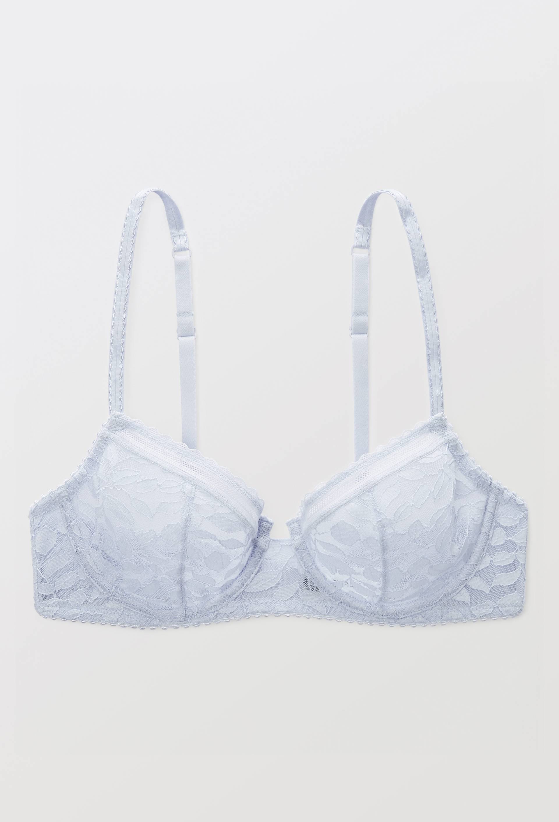 Soutien-gorge corbeille balconnet PAULETTE en dentelle, Bleu clair, large image number 2.0