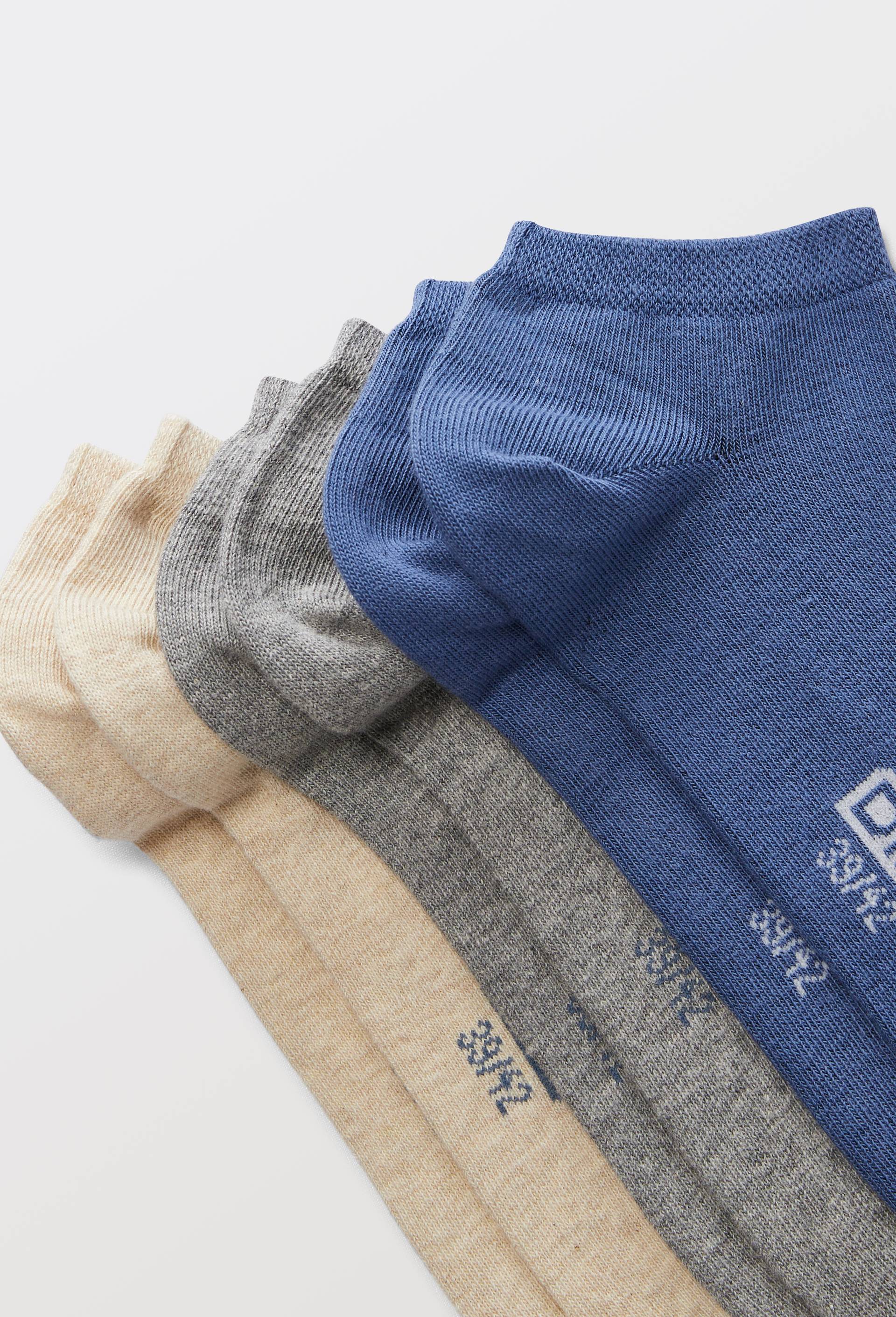Lot de 3 paires de socquettes en coton DIM, Ecru, large image number 1