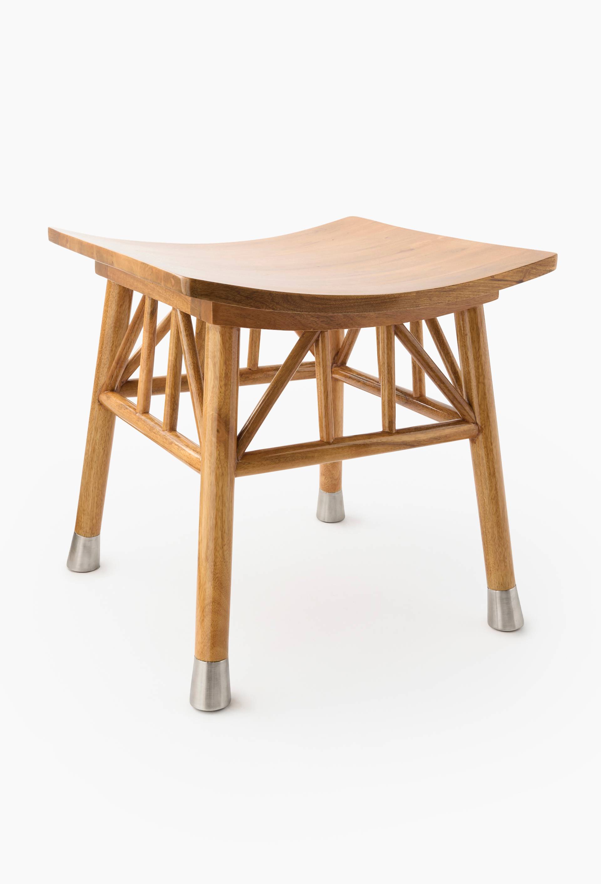 Tabouret en bois de manguier - LOUIS BARTHELEMY x MONOPRIX, Brun, large image number 0