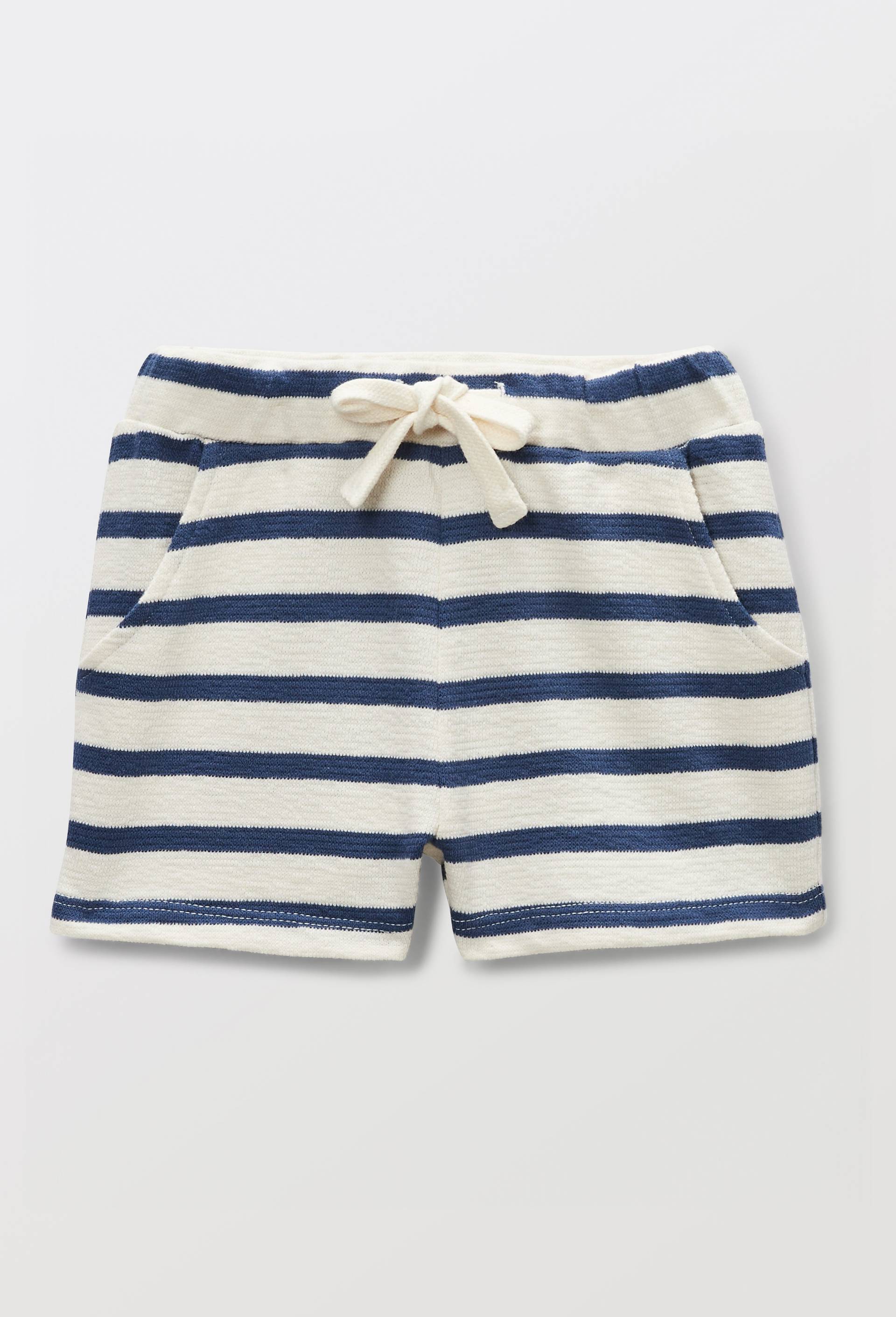 Short en jersey ray&eacute; en coton BIO GOTS, Bleu, large image number 1