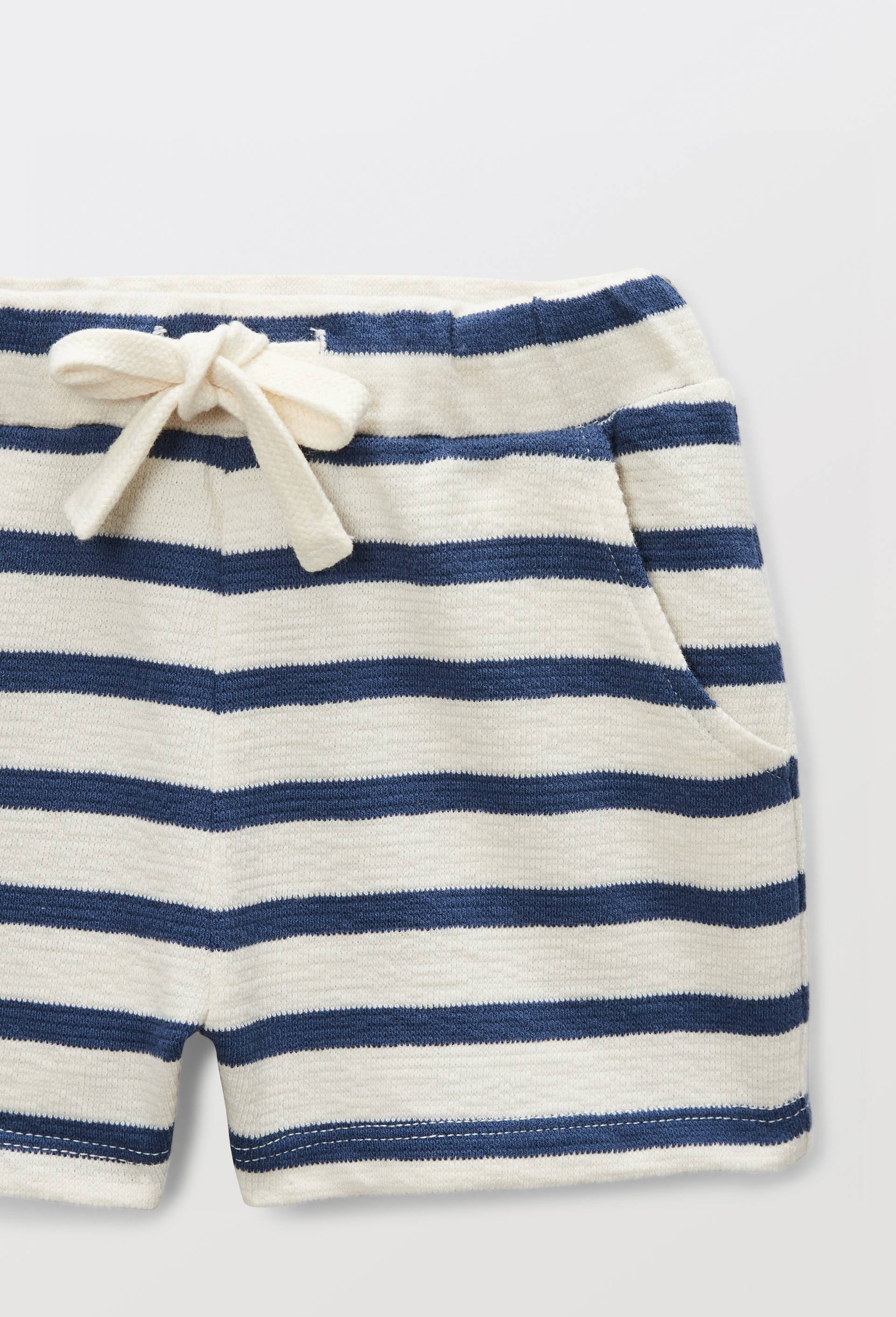 Short en jersey ray&eacute; en coton BIO GOTS, Bleu, large image number 3.0