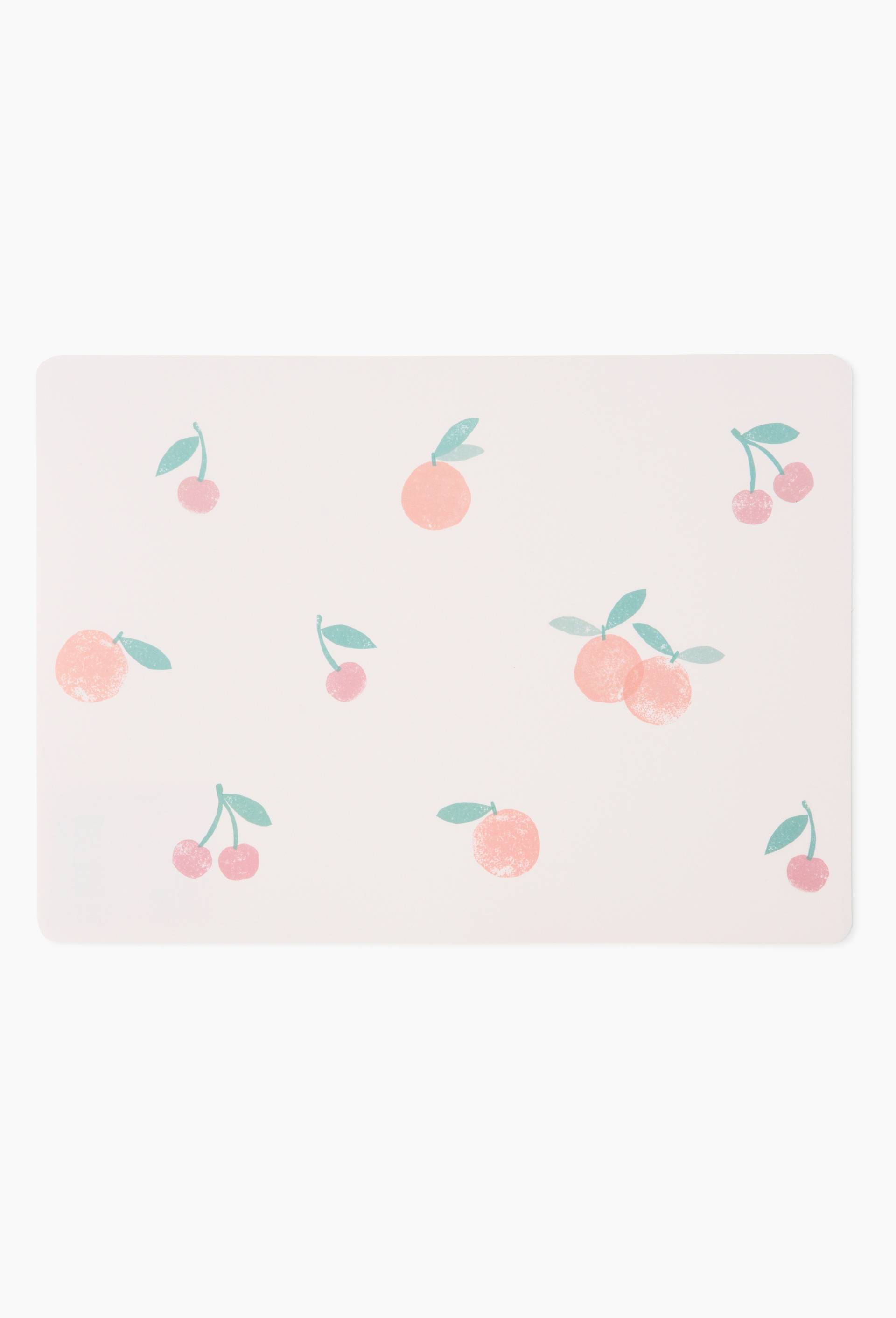 Set de table cerise et p&ecirc;che, 31x43cm, en polypropyl&egrave;ne, Multicolore, large image number 0.0