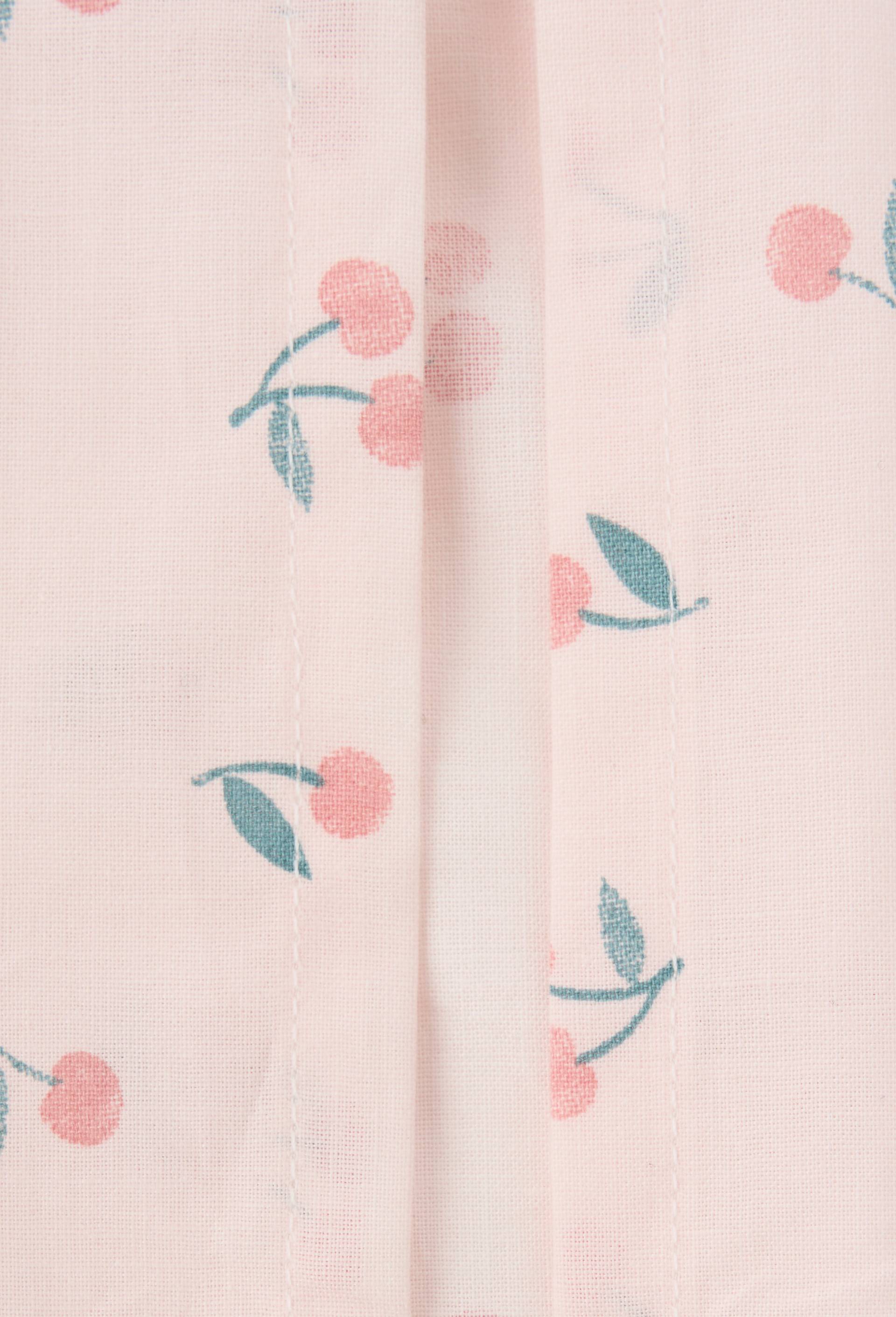 Lot linge de lit imprim&eacute; motif fruits, 140x200cm + 63x63cm, en coton bio, Multicolore, large image number 3.0