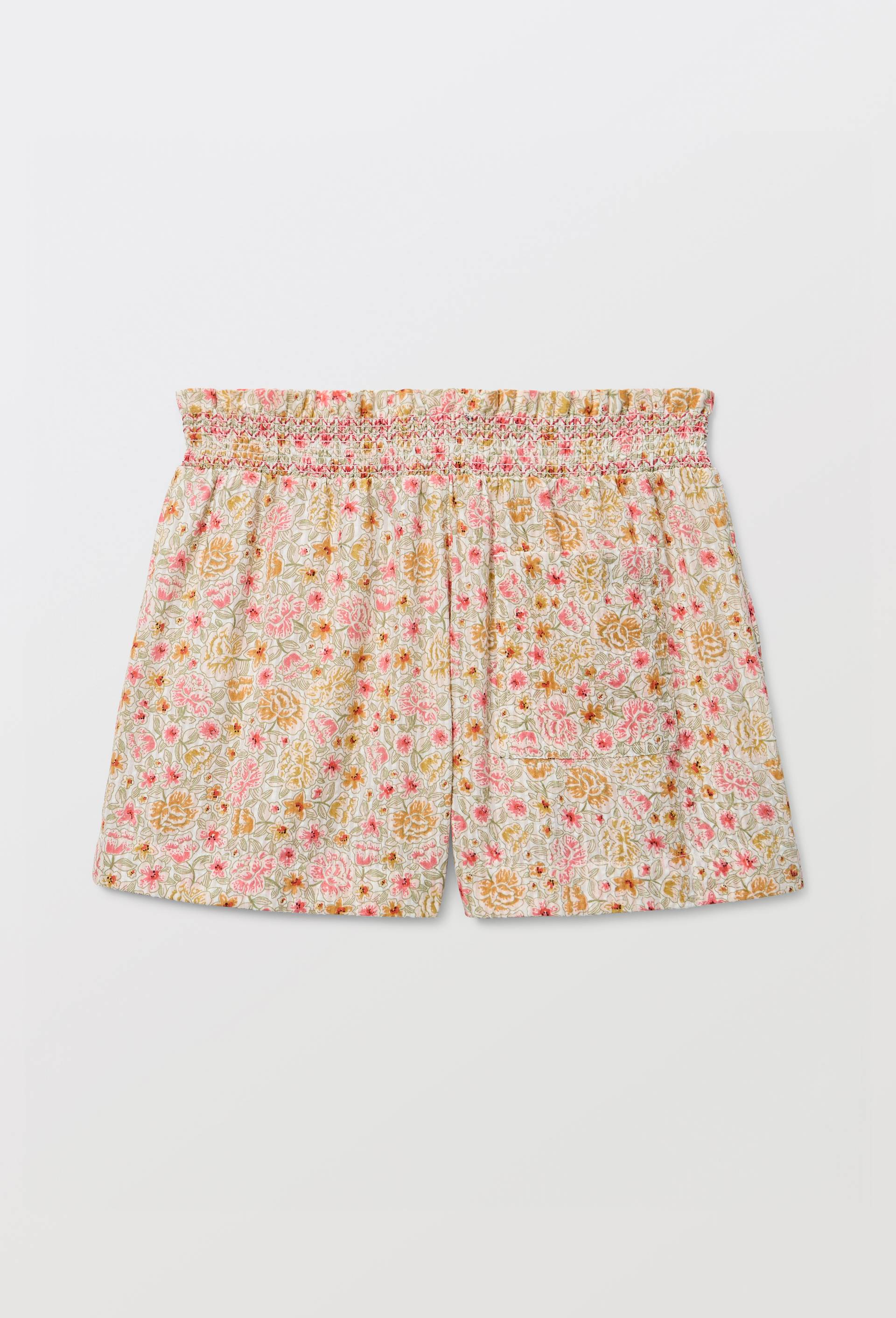 Short brod&eacute; en coton, Beige clair, large image number 2