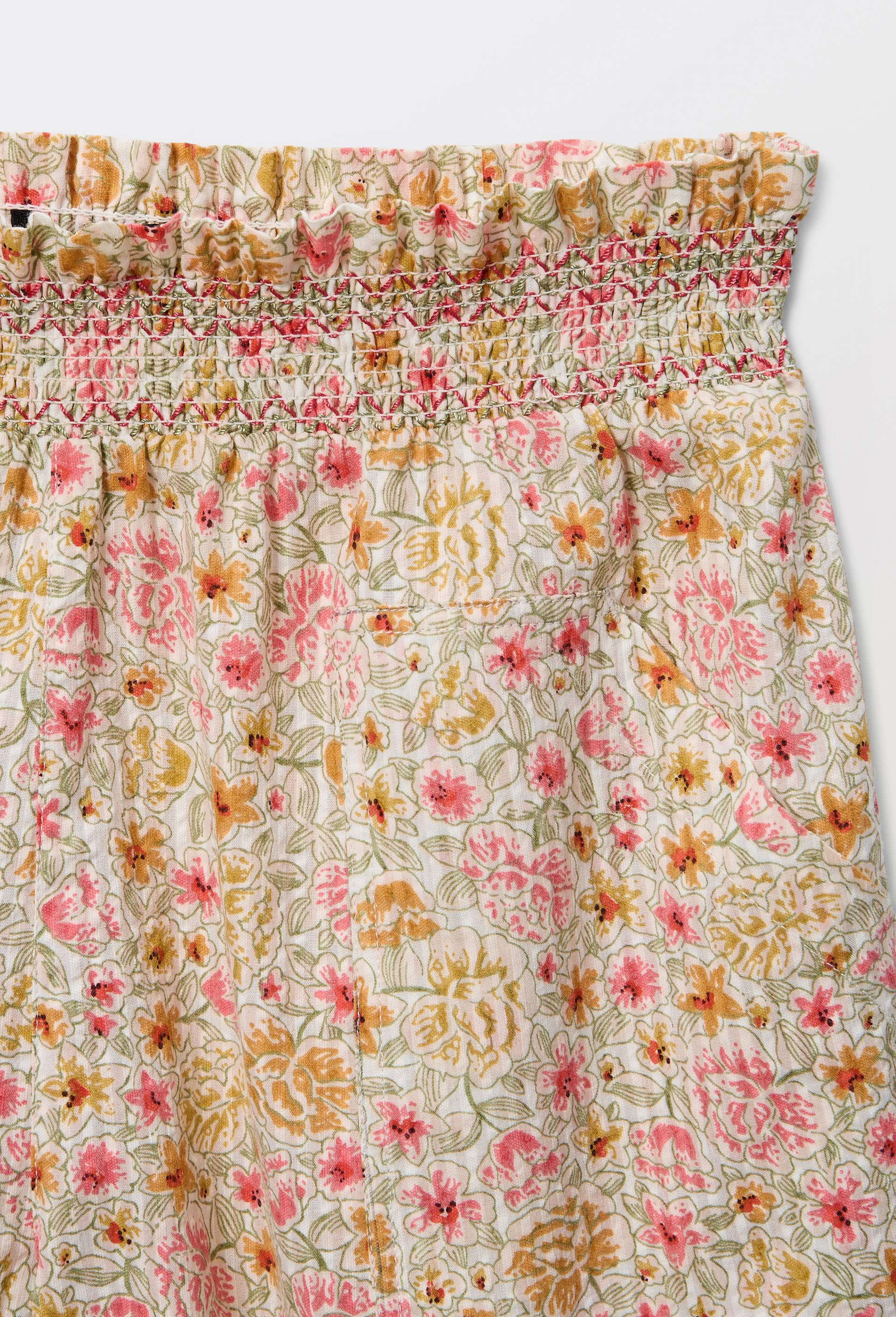 Short brod&eacute; en coton, Beige clair, large image number 3.0