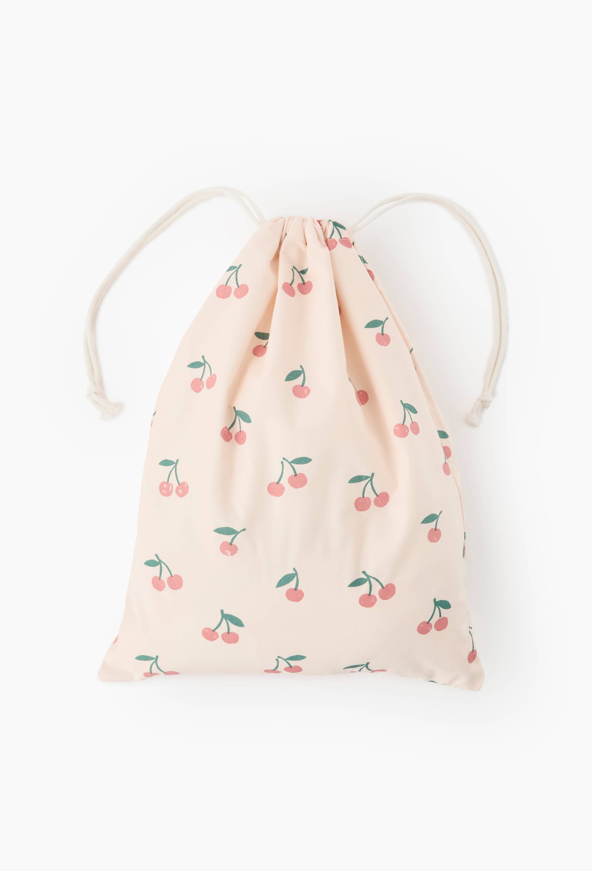 Sac rangement pyjama imprim&eacute; fruits, 30x40 cm, en coton bio, Multicolore, large image number 0.0