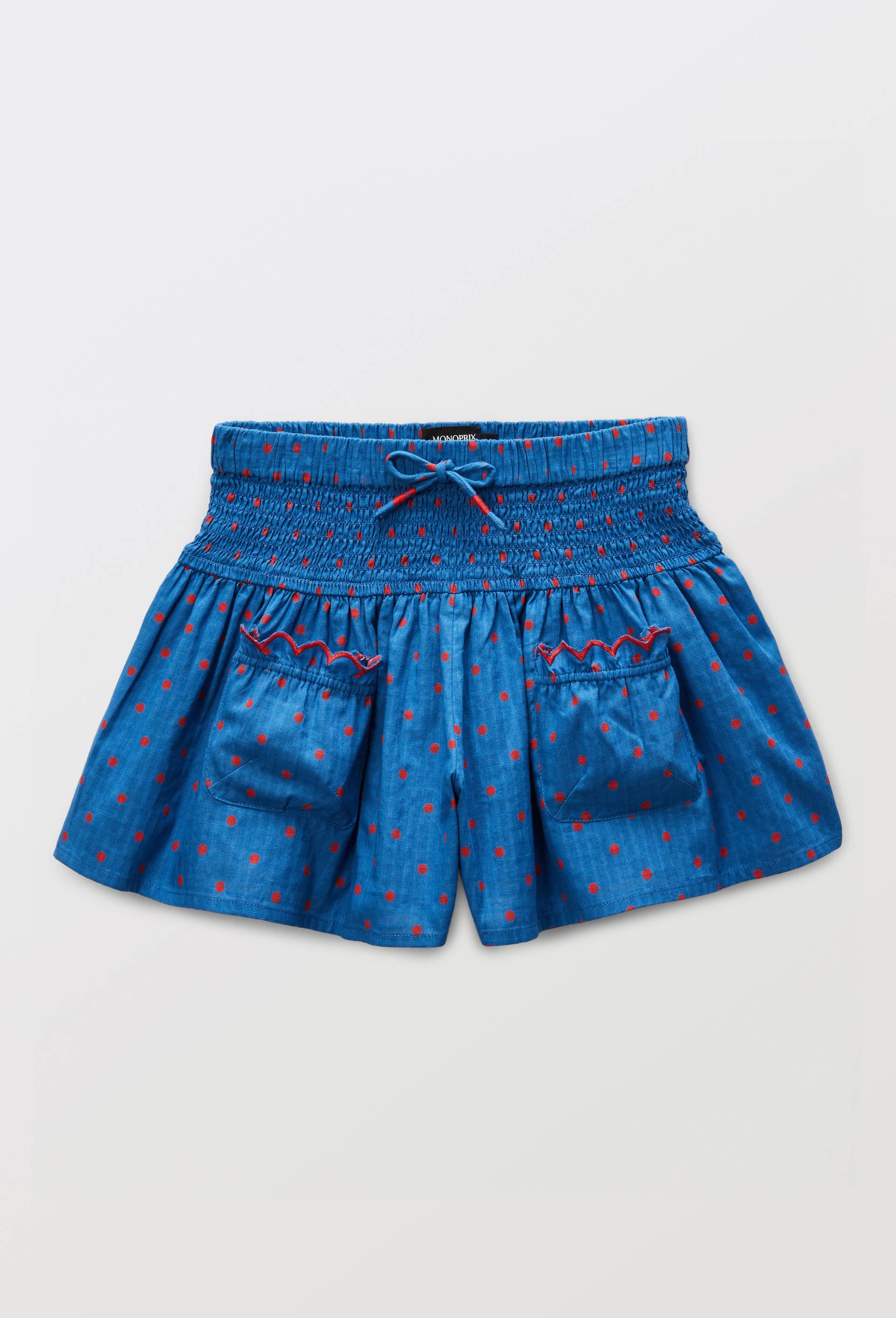 SHORT POIS, Bleu, large image number 1