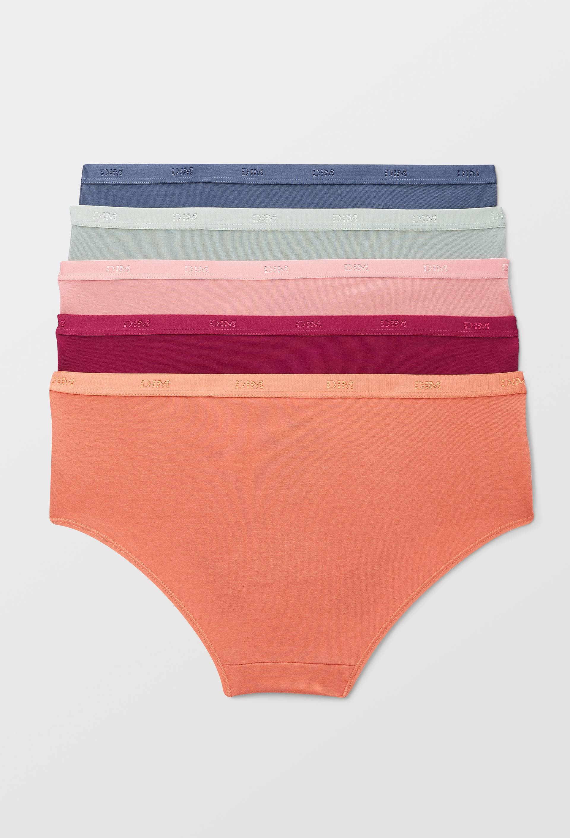 Lot de 5 boxers en coton ECO DIM, Rose, large image number 1