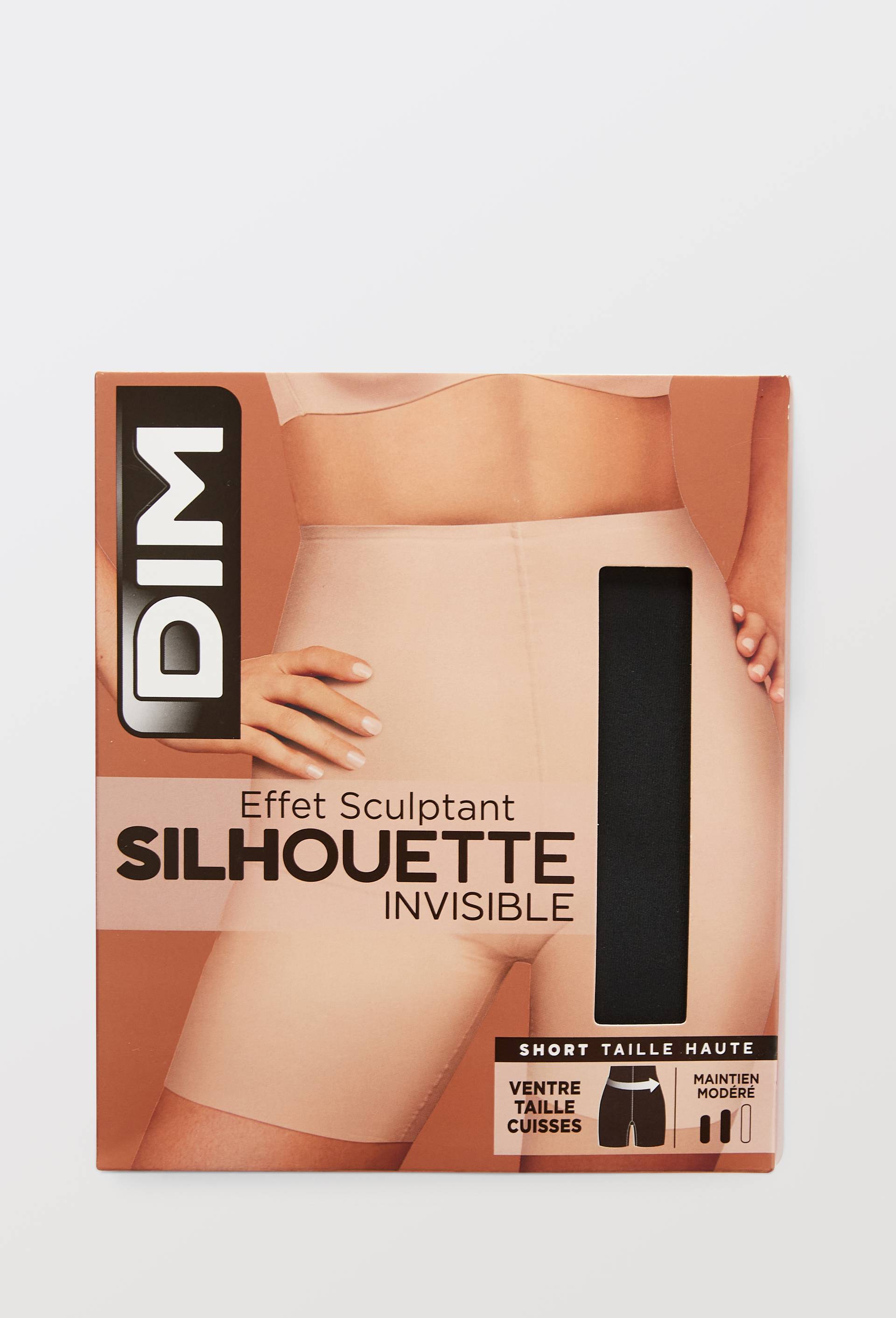 Short taille haute, silhouette invisible, effet sculptant DIM, Noir, large image number 2.0