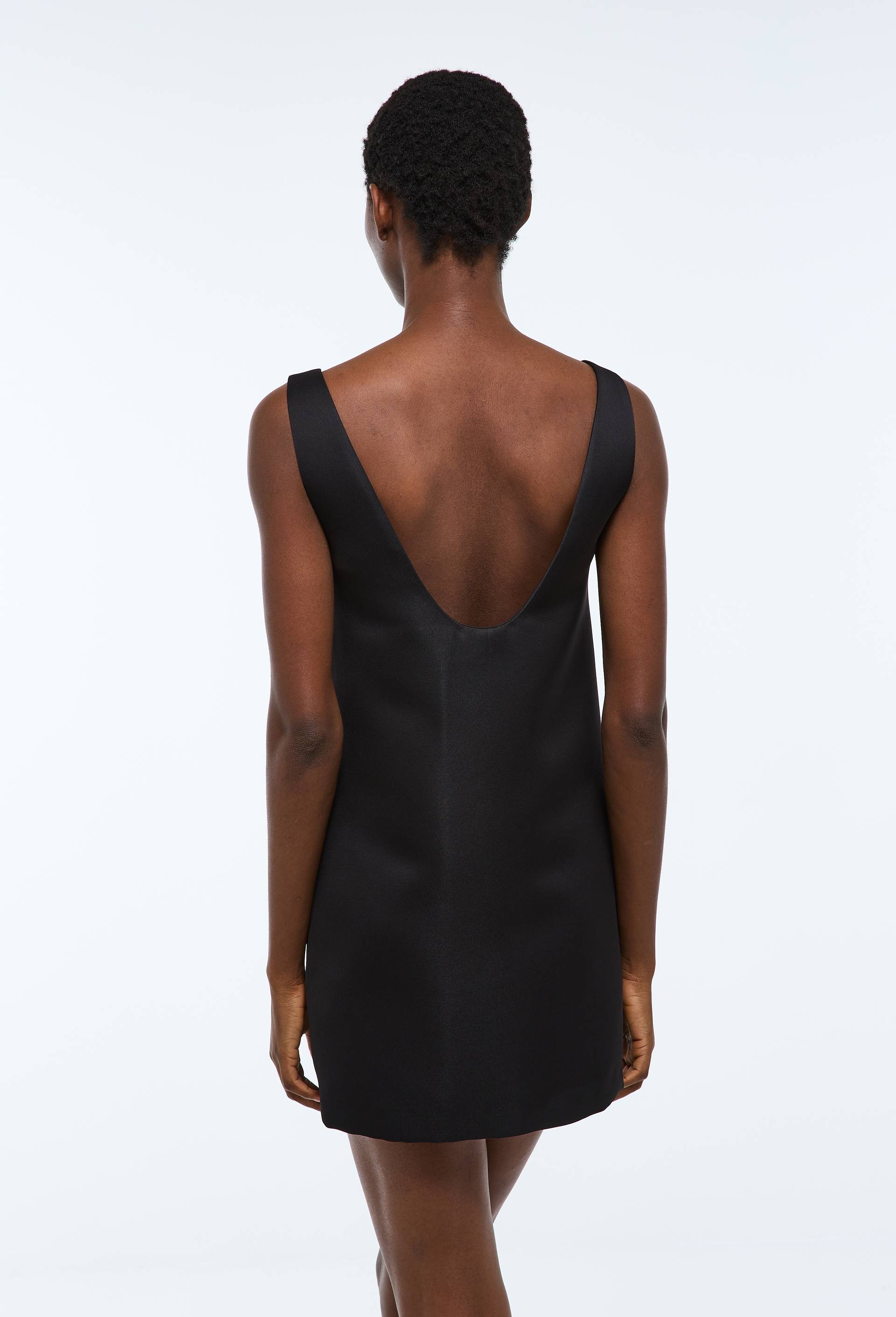Robe courte unie, Noir, large image number 3.0