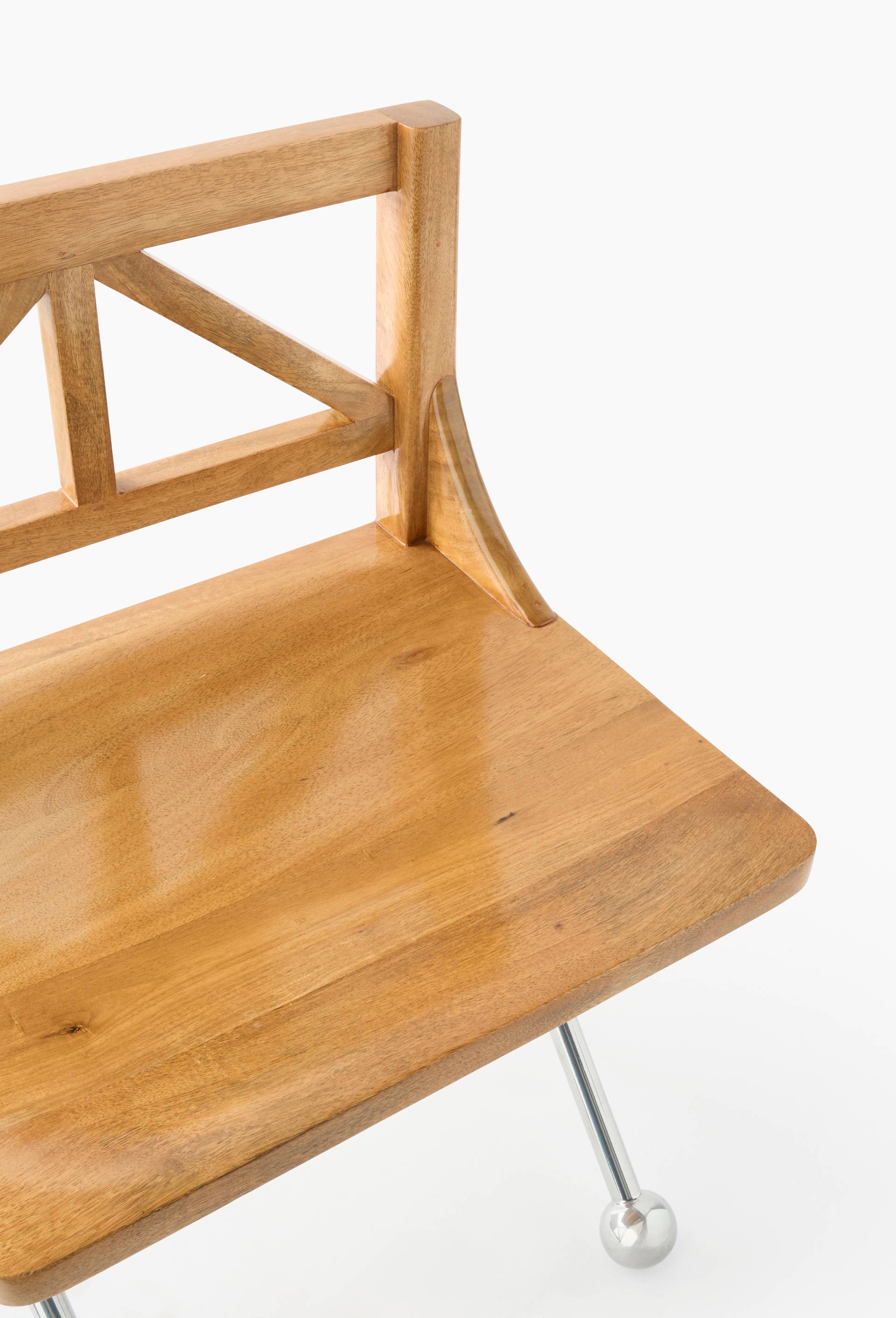 Chaise en bois de manguier - LOUIS BARTHELEMY x MONOPRIX, Brun, large image number 2