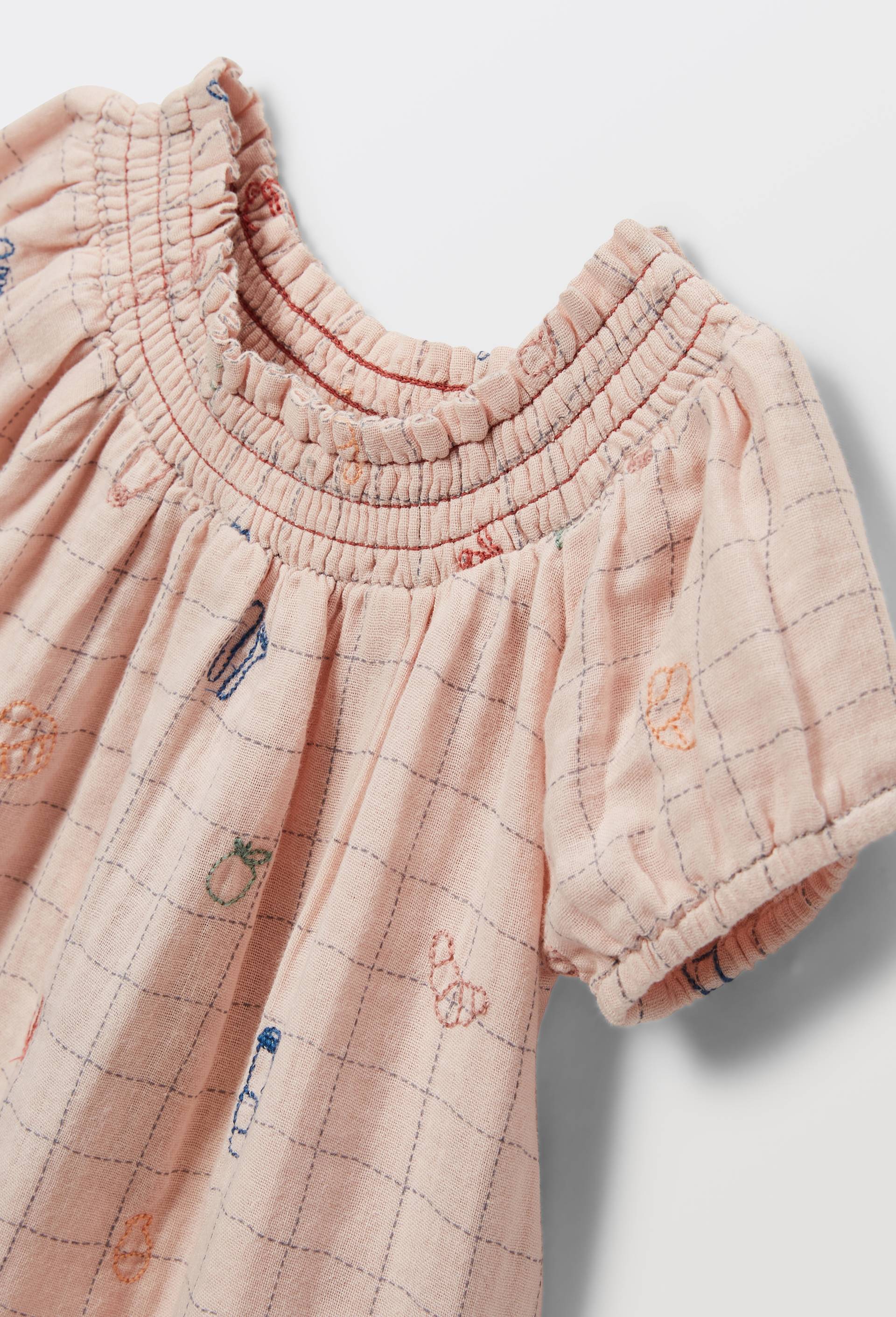 Blouse imprim&eacute;e en coton BIO GOTS, Rose, large image number 3.0