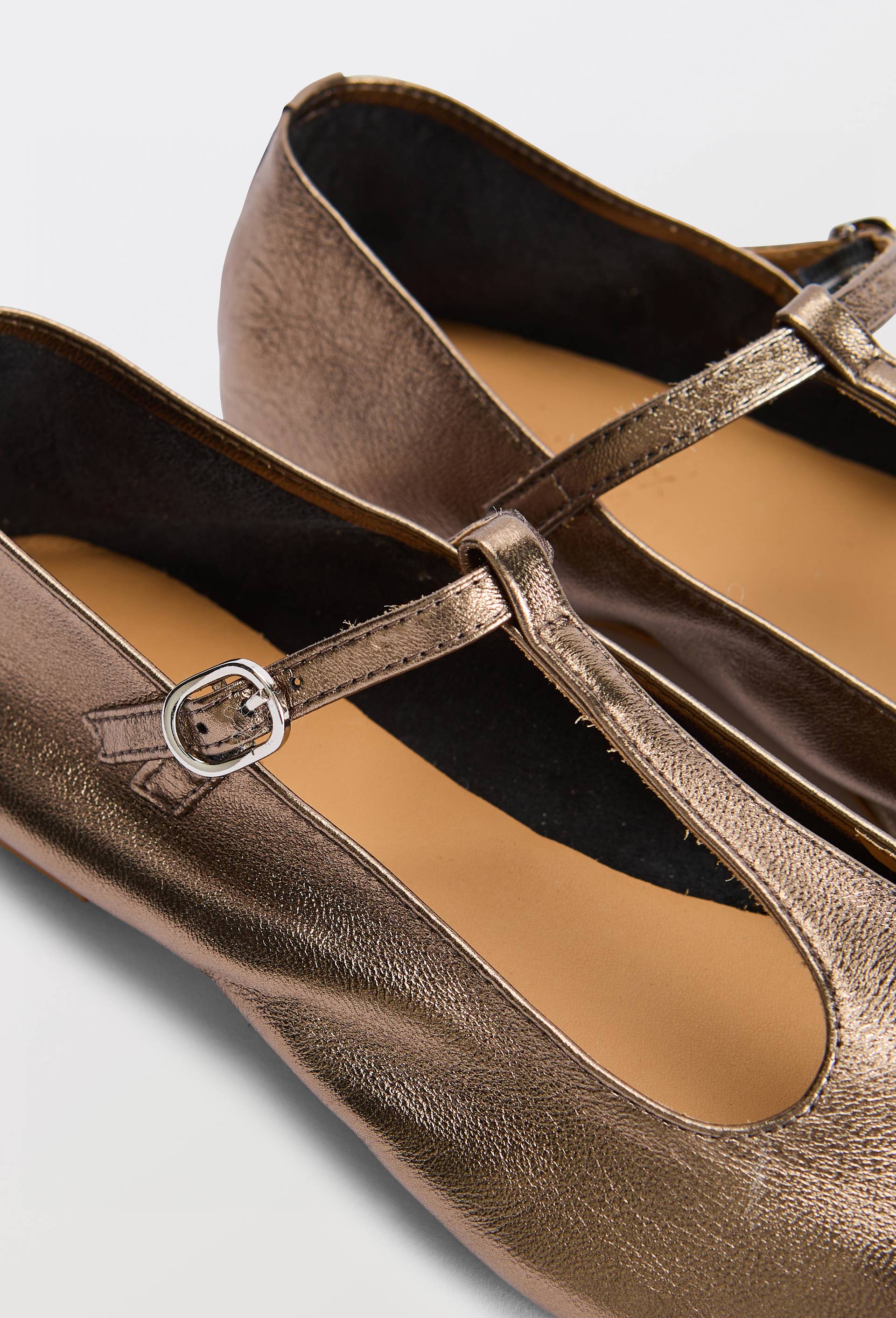 Salom&eacute;s double brides en cuir, Argent, large image number 2.0