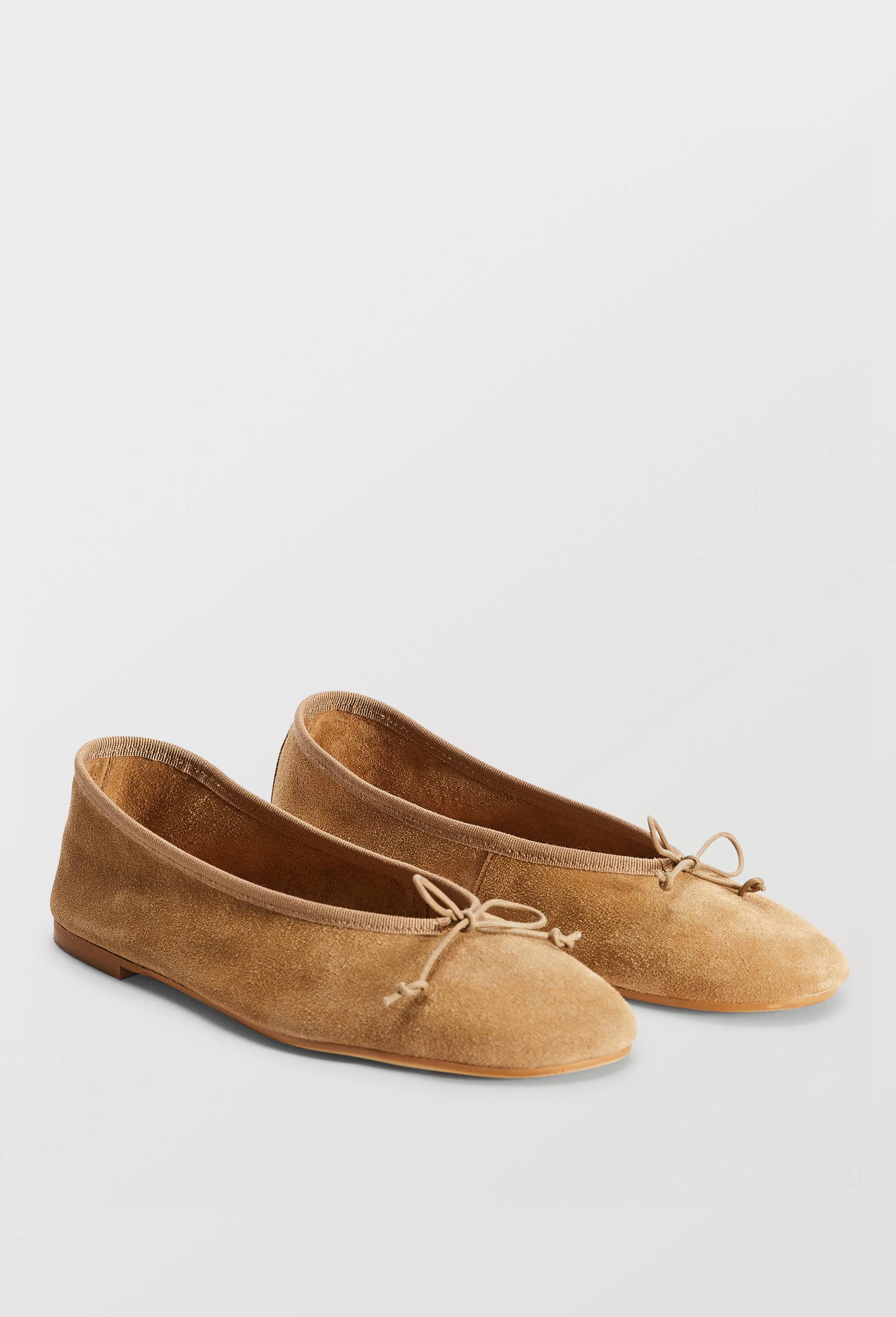 Ballerines en cuir, Beige, swatch image