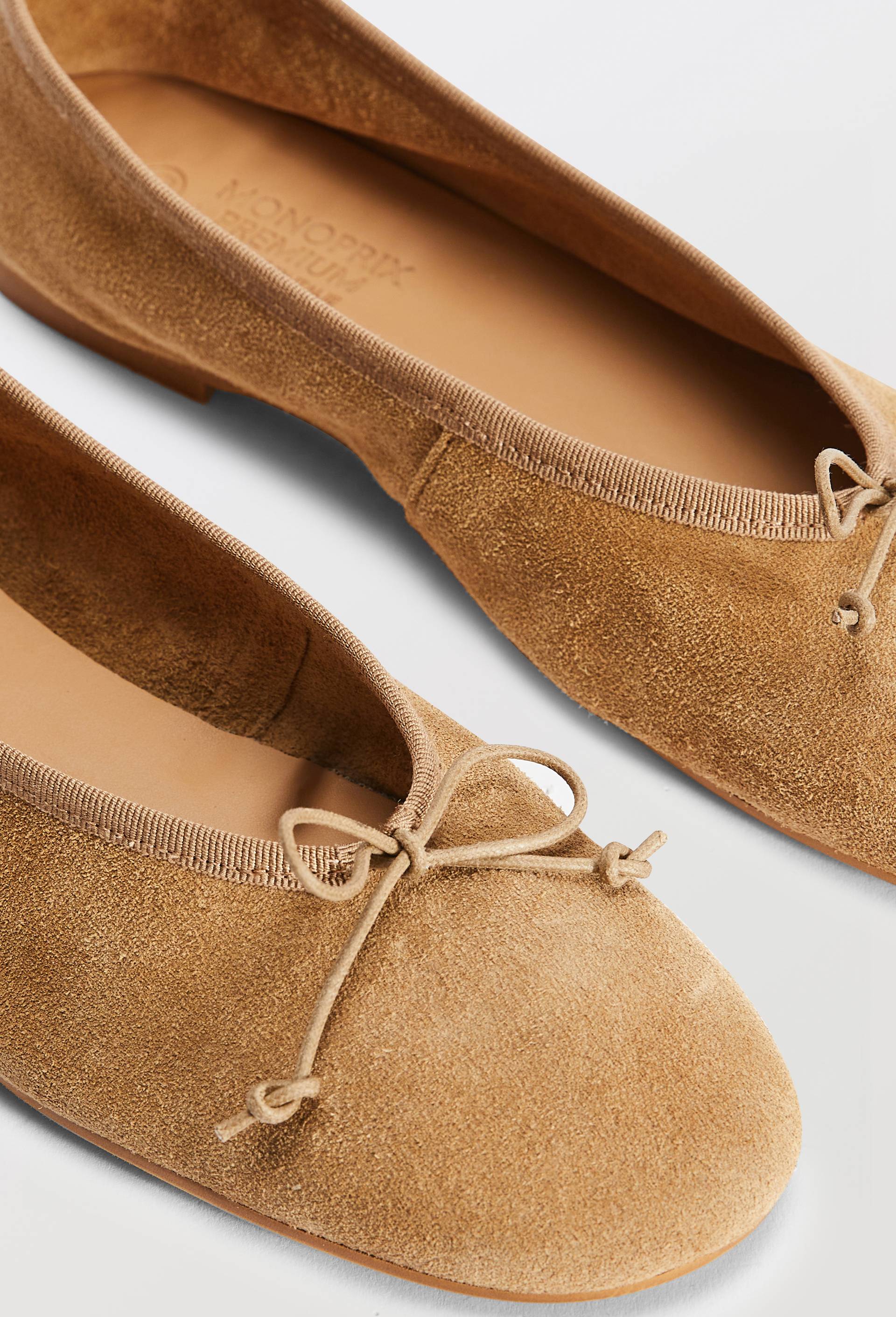 Ballerines en cuir, Beige, large image number 2