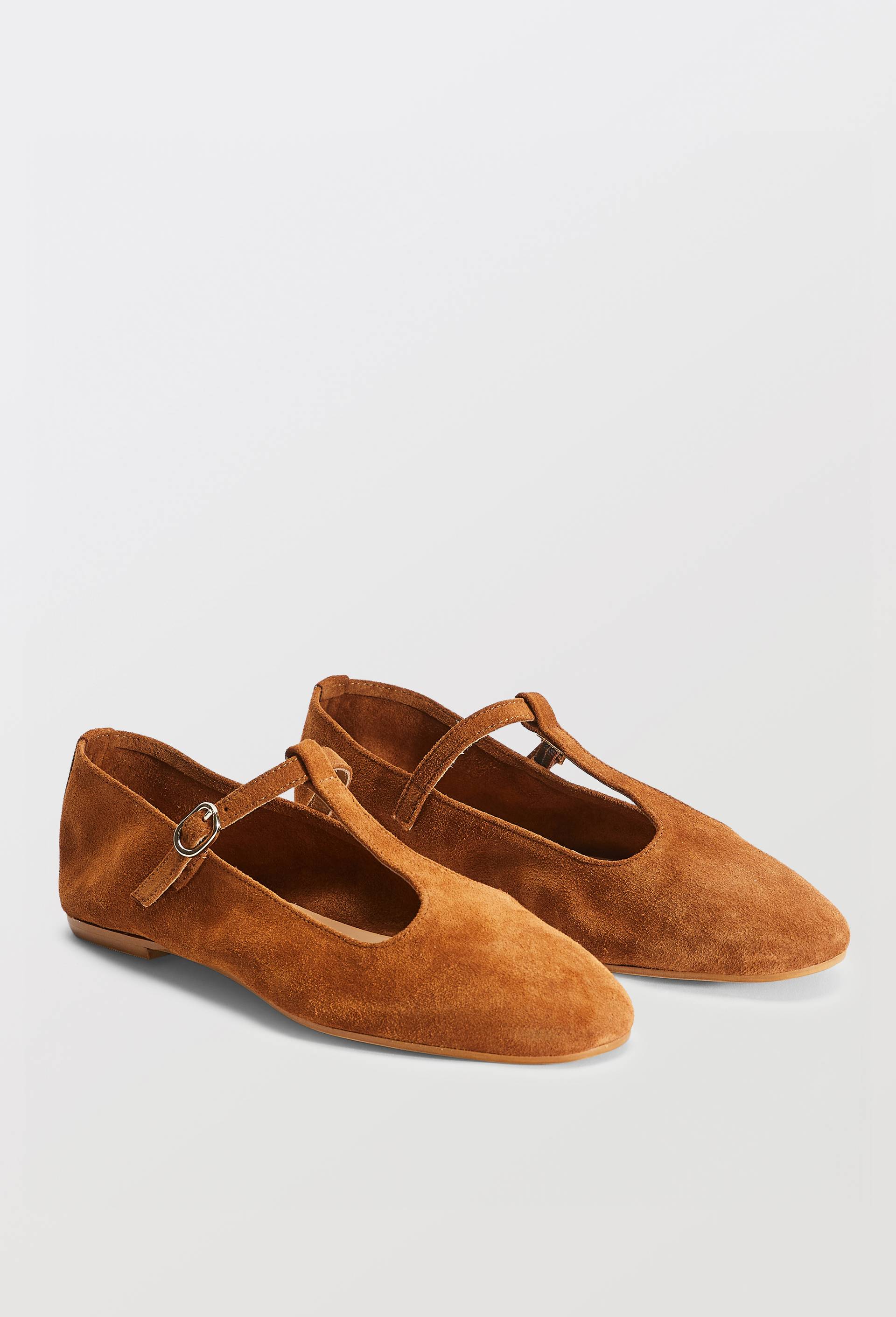 Salom&eacute;s double brides en cuir, Brun, large image number 0.0