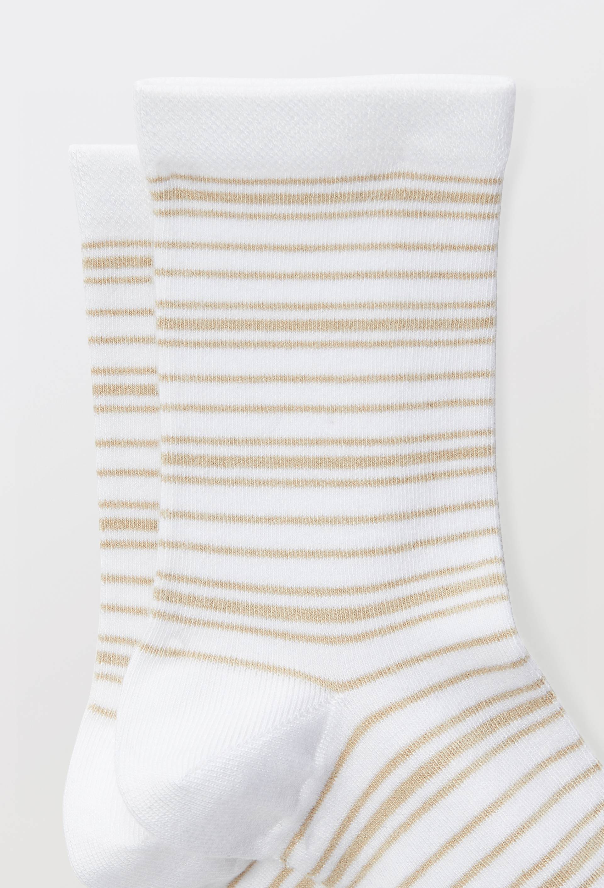 Paire de socquettes fantaisie en coton LABONAL, Blanc, large image number 1