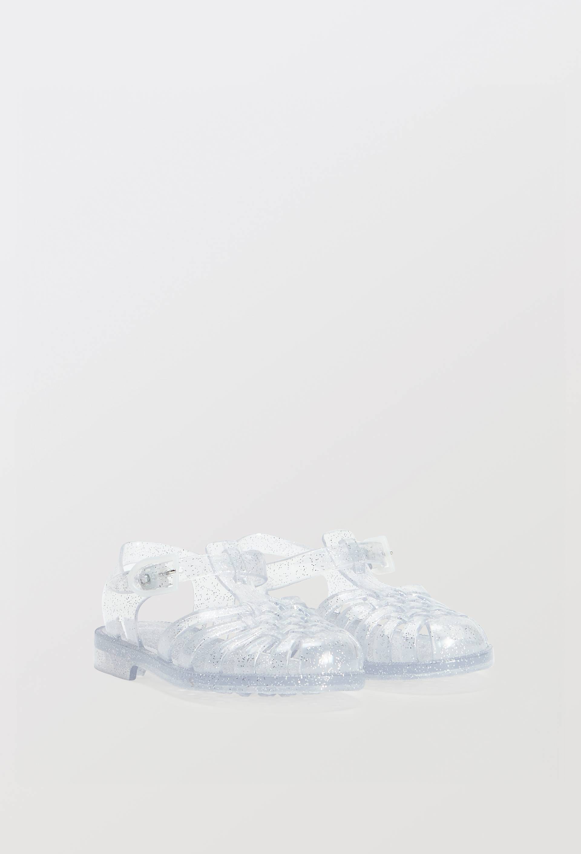 Sandales de plage en caoutchouc, Transparent, large image number 0.0