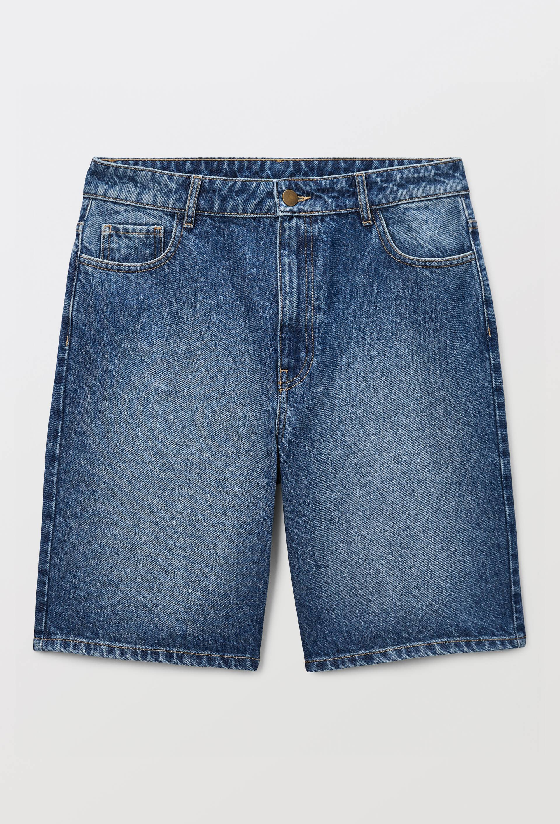 Short en denim, Bleu fonc&eacute;, large image number 4