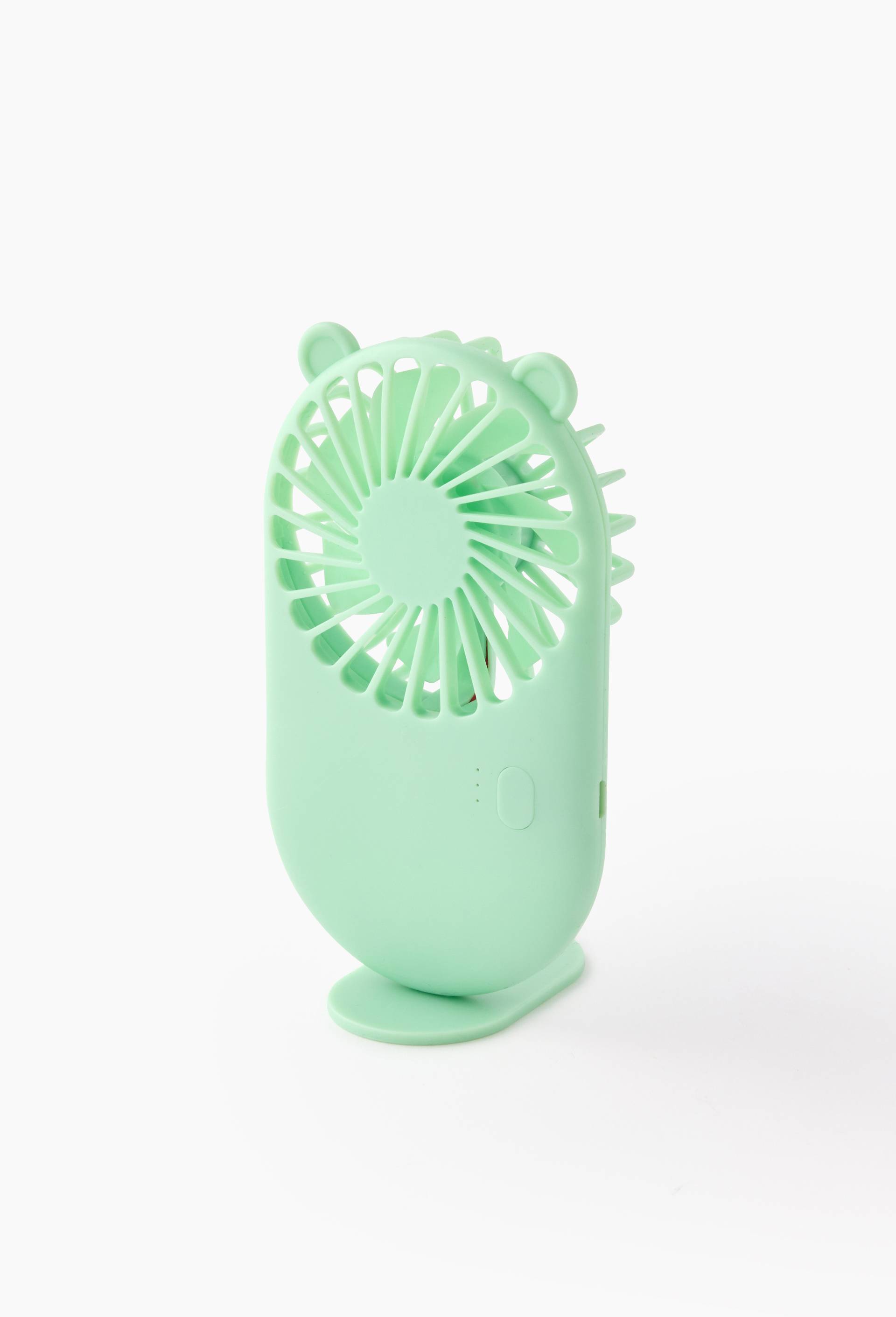 Mini ventilateur, forme fantaisie, 14cm, Bleu clair, large image number 0.0
