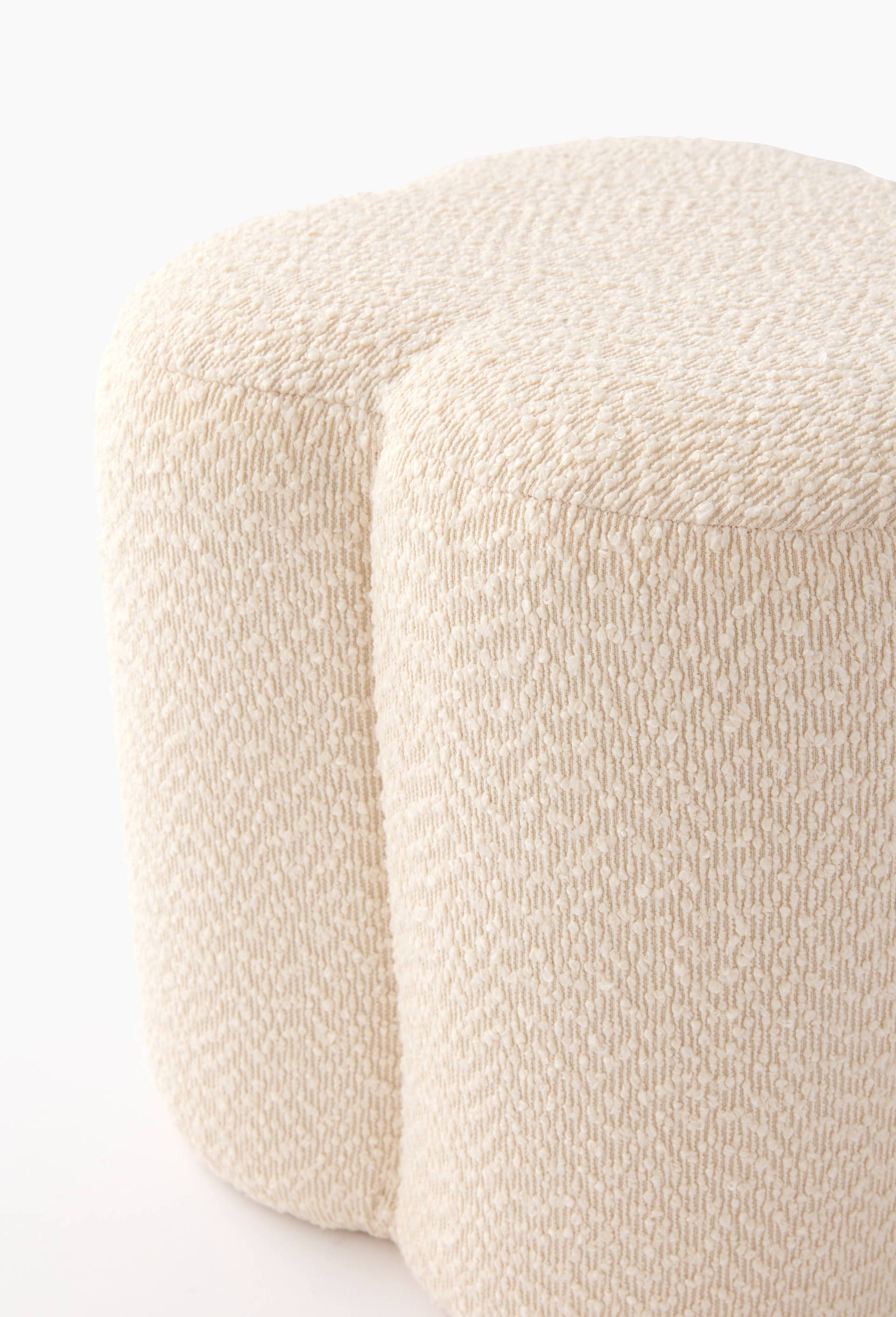 Pouf fleur tissu enfant, 30 x 30 x 30 cm, en mdf et polyester, Rose, large image number 1.0