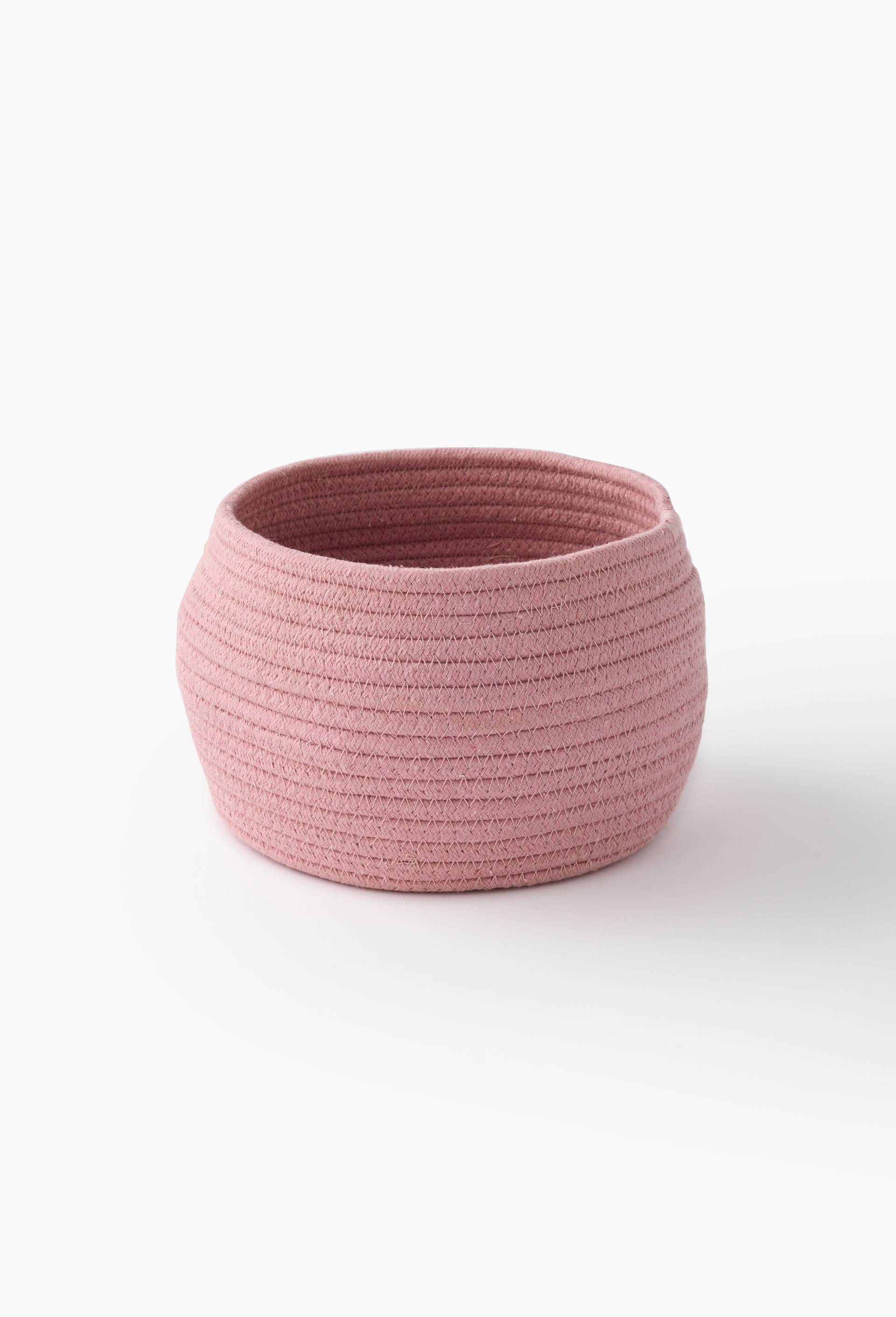 Panier coton GM, D23 x H14 cm, en coton, Rouge fonc&eacute;, large image number 0.0