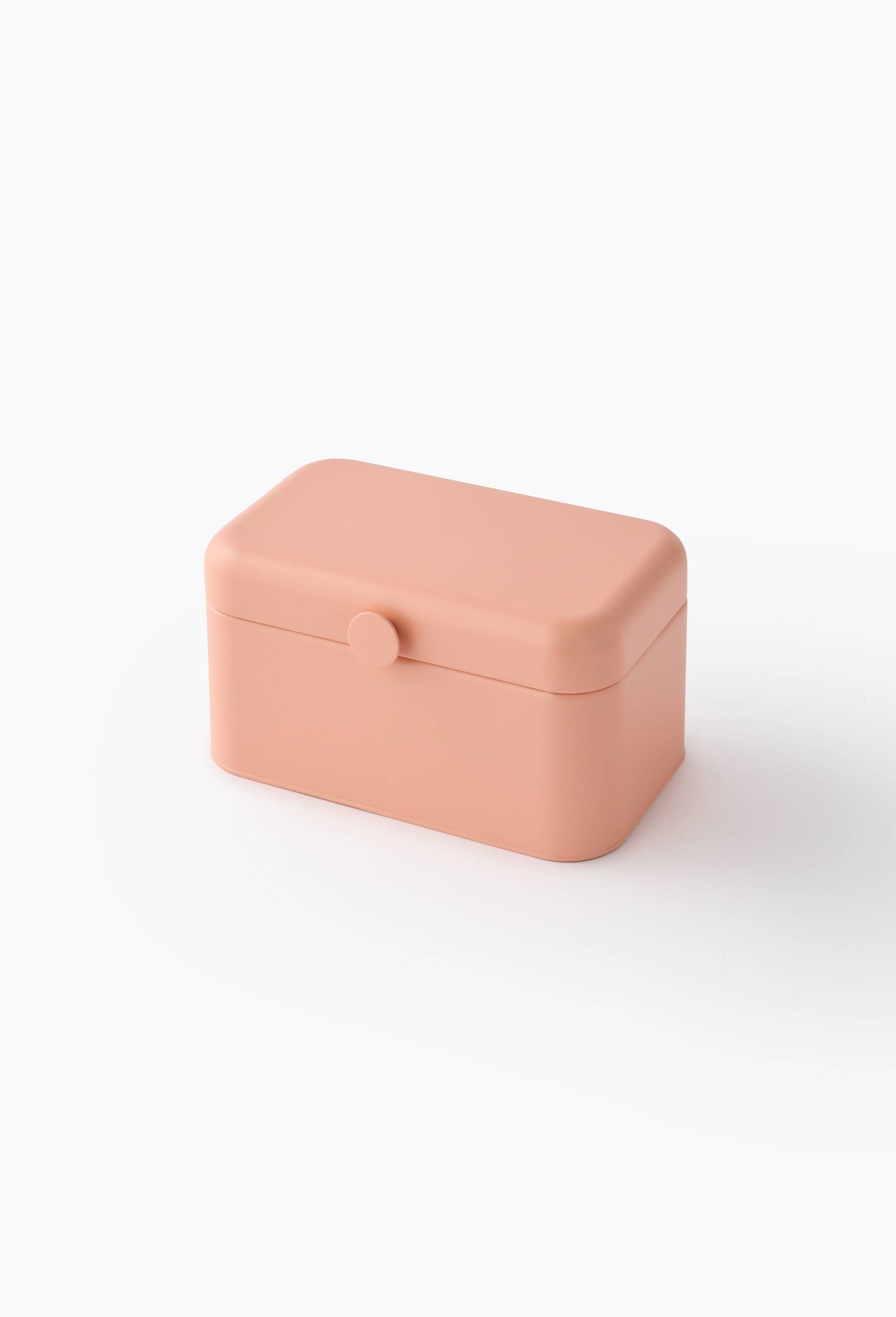 Boite avec bouton, 30,5X18,5X15,5cm, en fer, Orange, large image number 0