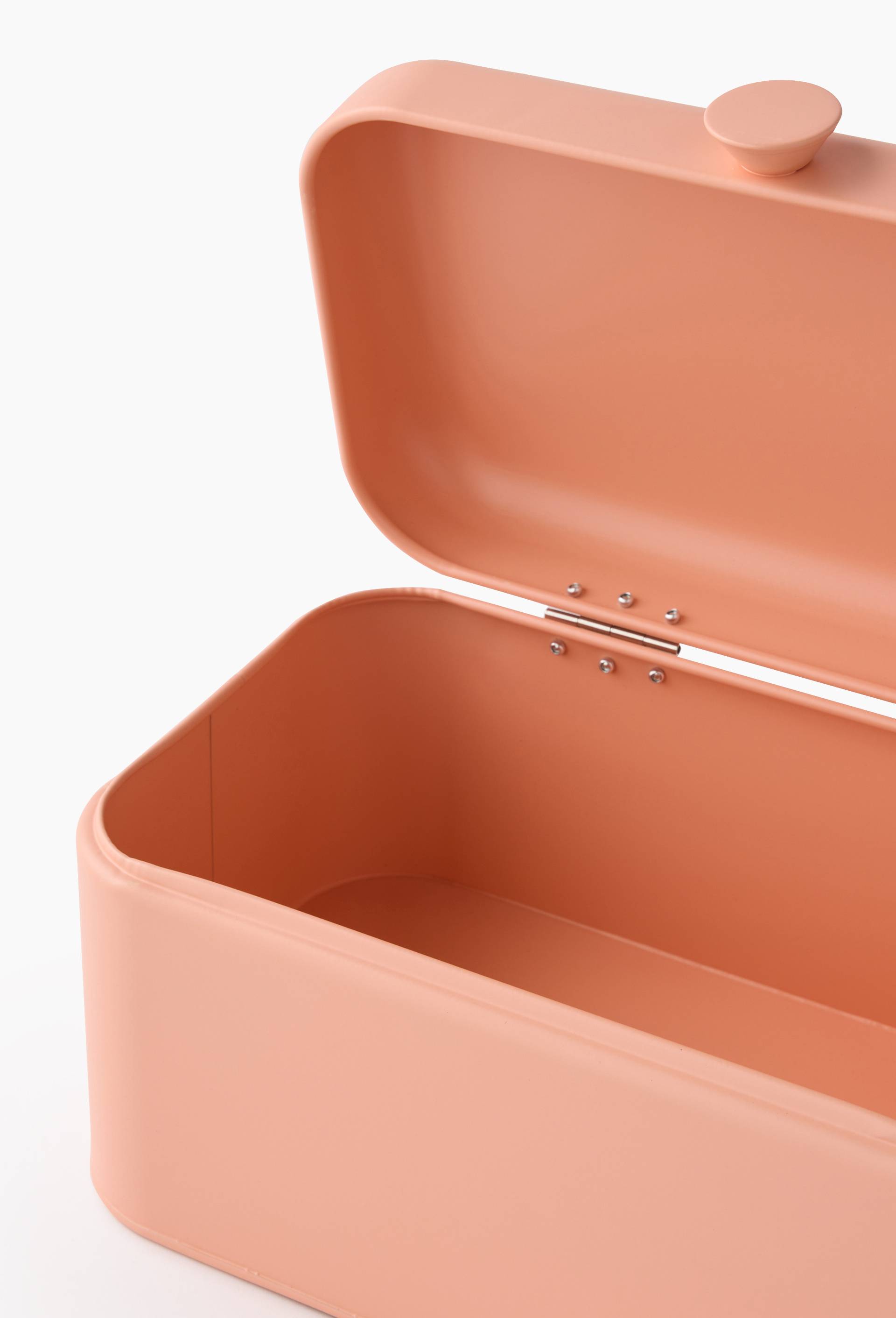 Boite avec bouton, 30,5X18,5X15,5cm, en fer, Orange, large image number 1