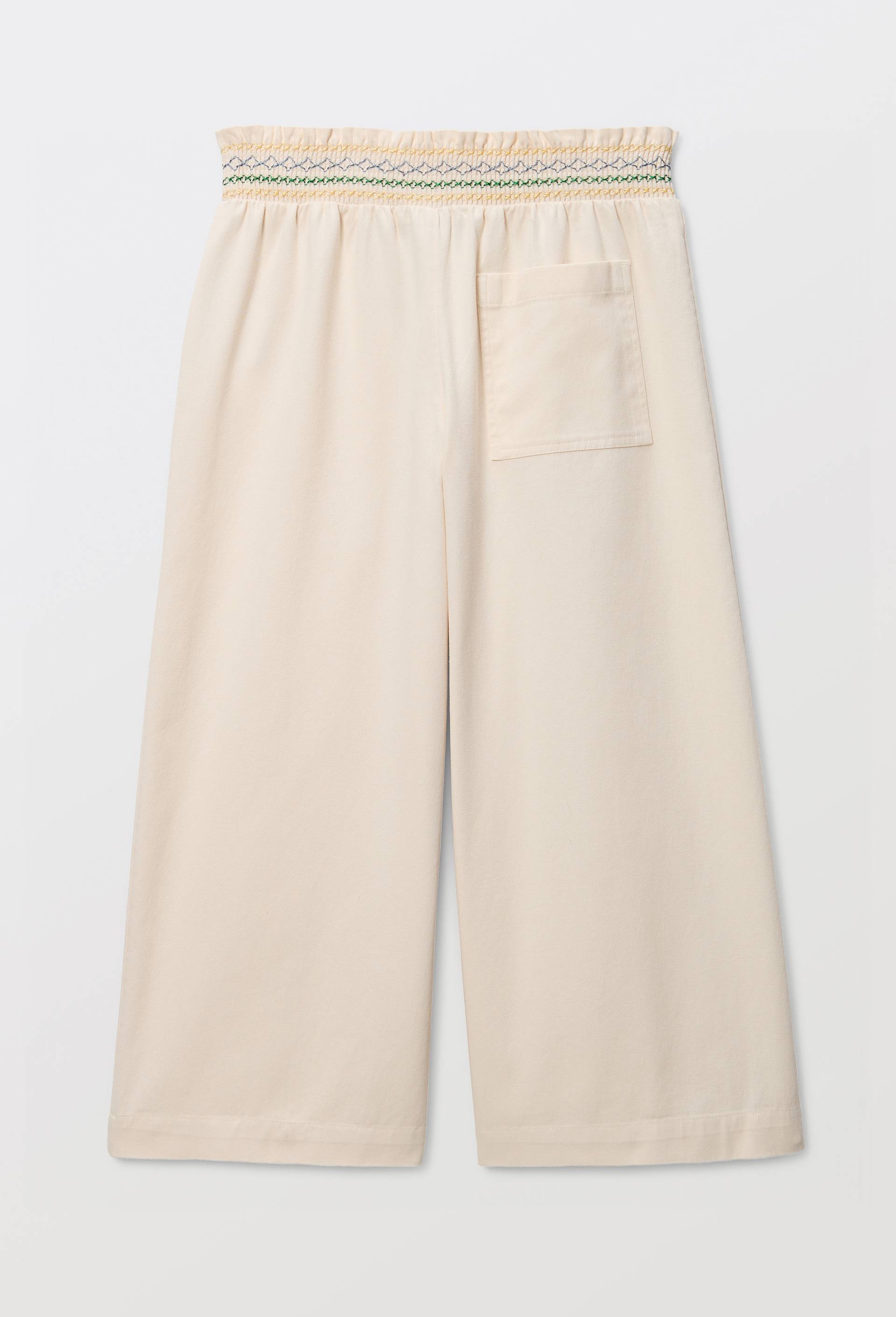 Pantalon taille &eacute;lastiqu&eacute;e, Beige clair, large image number 2.0