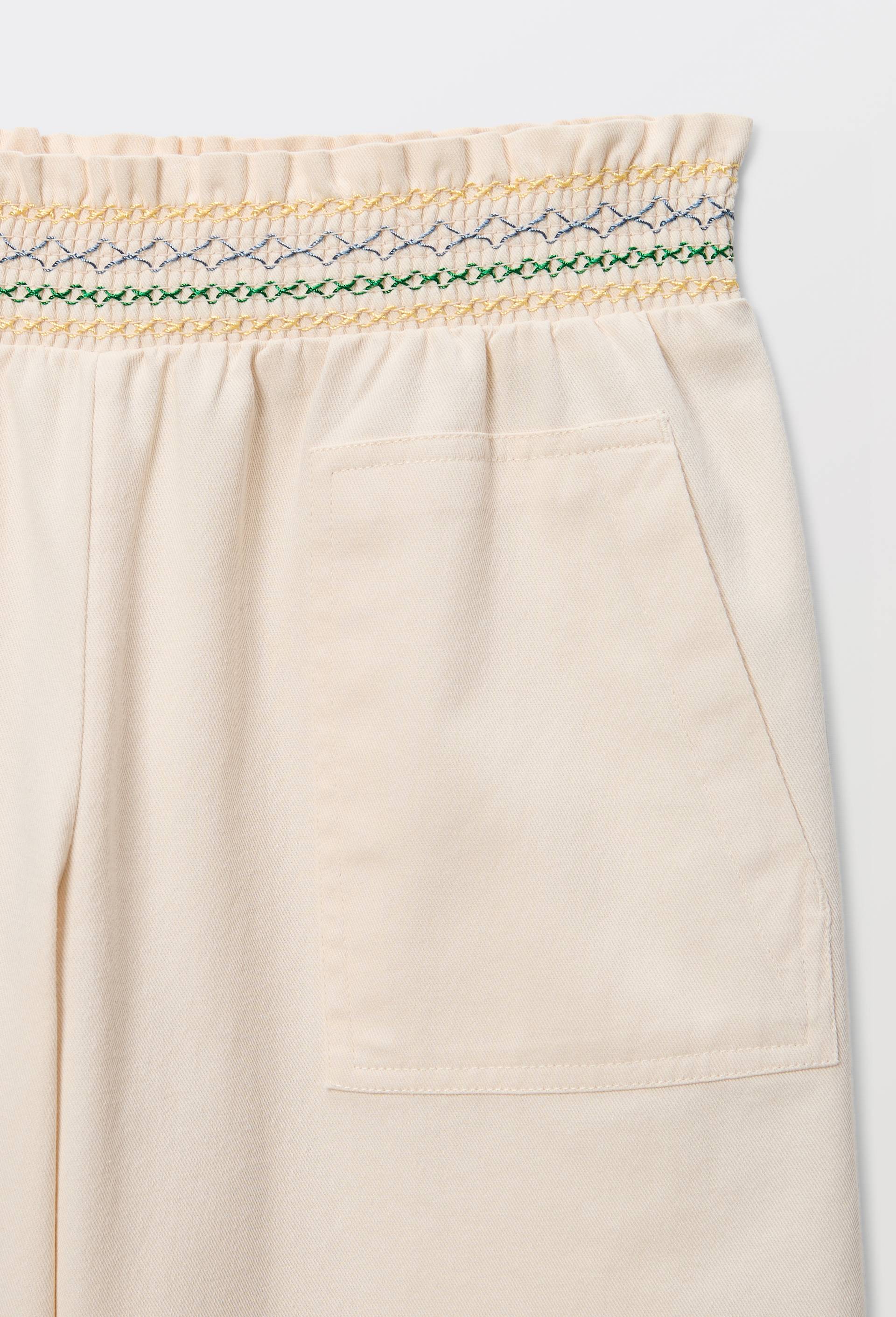 Pantalon taille &eacute;lastiqu&eacute;e, Beige clair, large image number 3