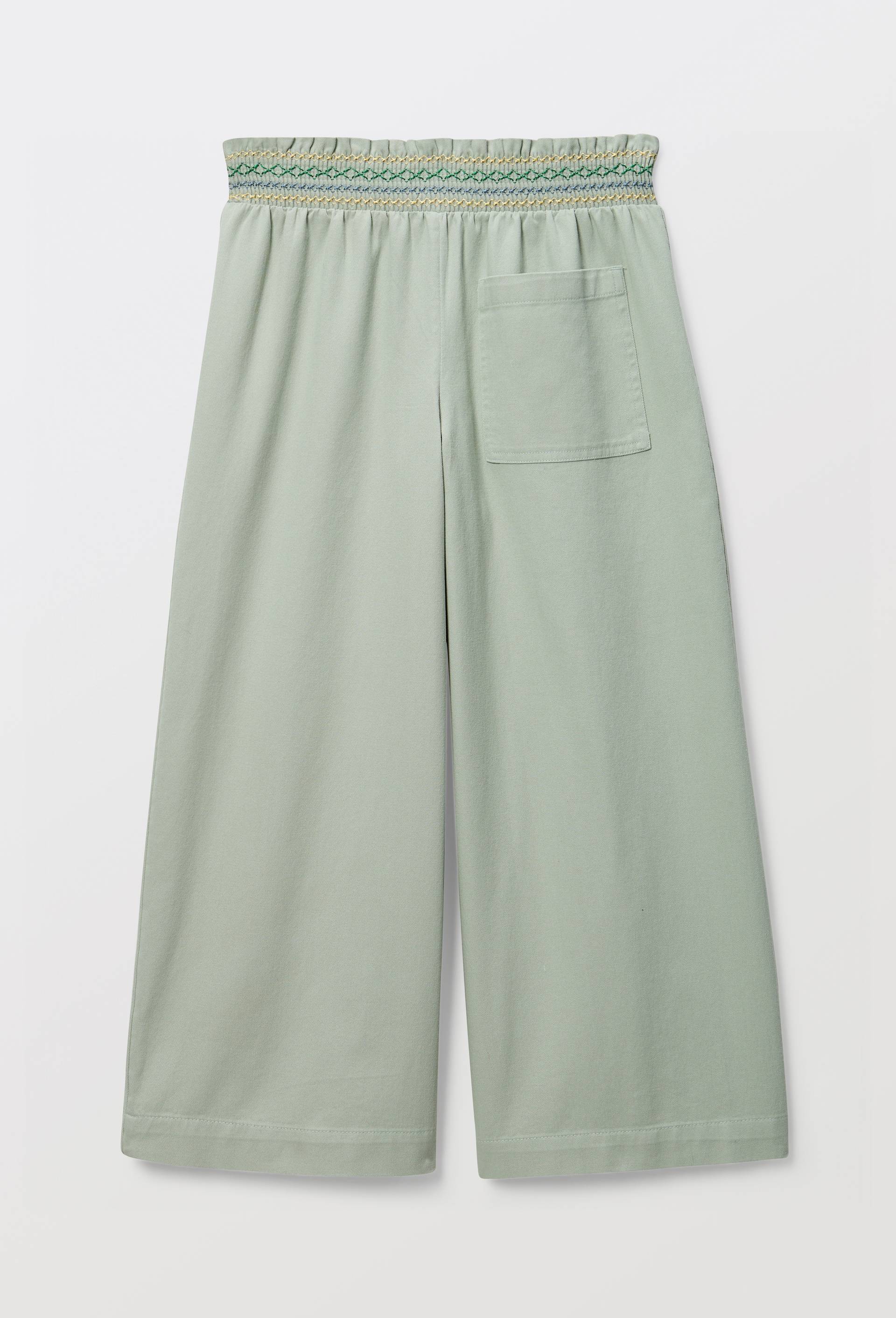 Pantalon taille &eacute;lastiqu&eacute;e, Vert clair, large image number 2