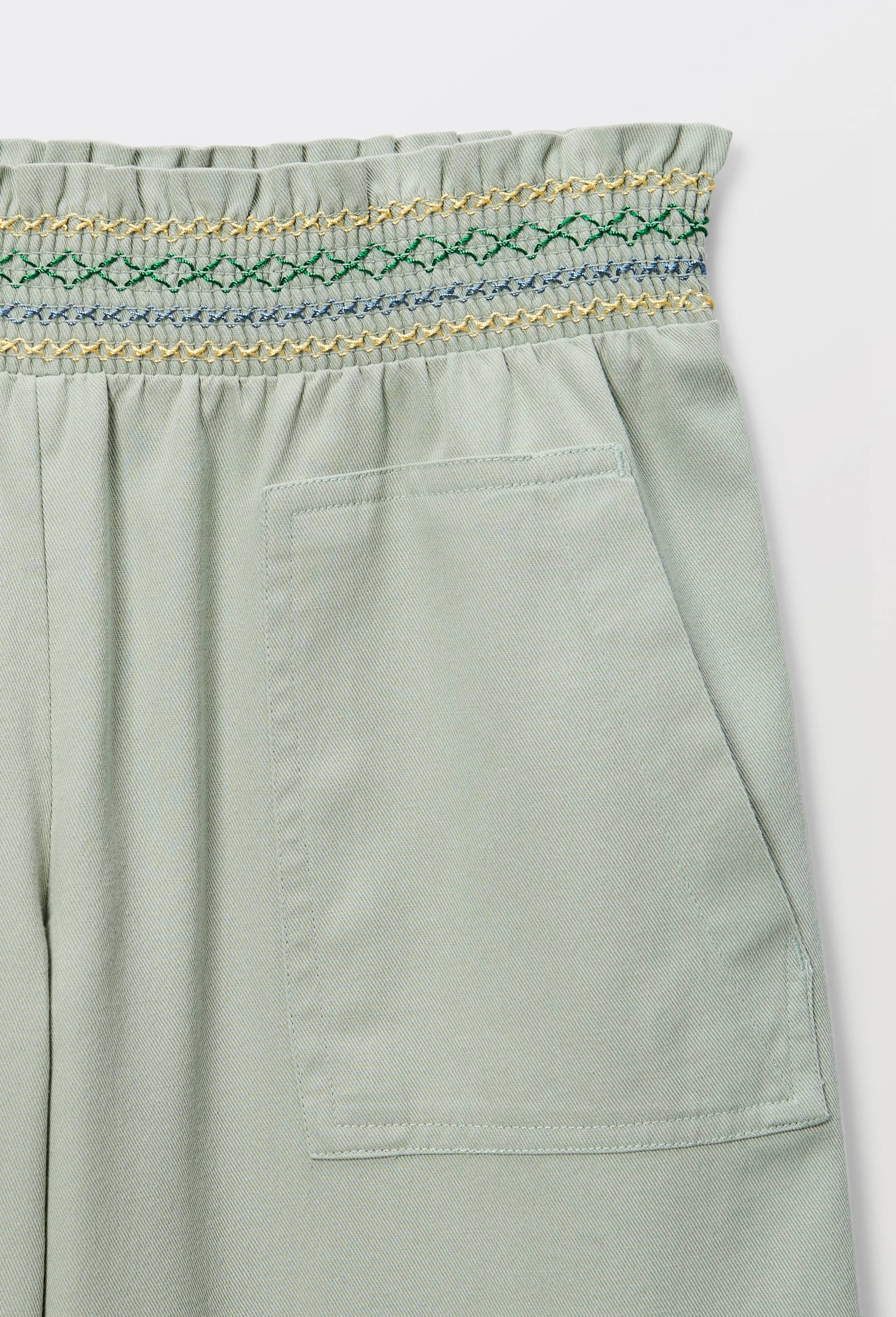 Pantalon taille &eacute;lastiqu&eacute;e, Vert clair, large image number 3