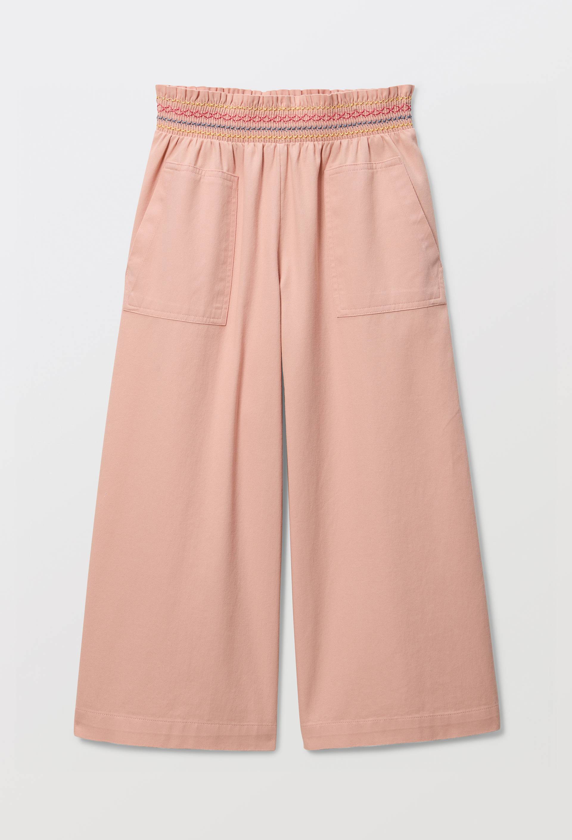 Pantalon taille &eacute;lastiqu&eacute;e, Rose, large image number 1