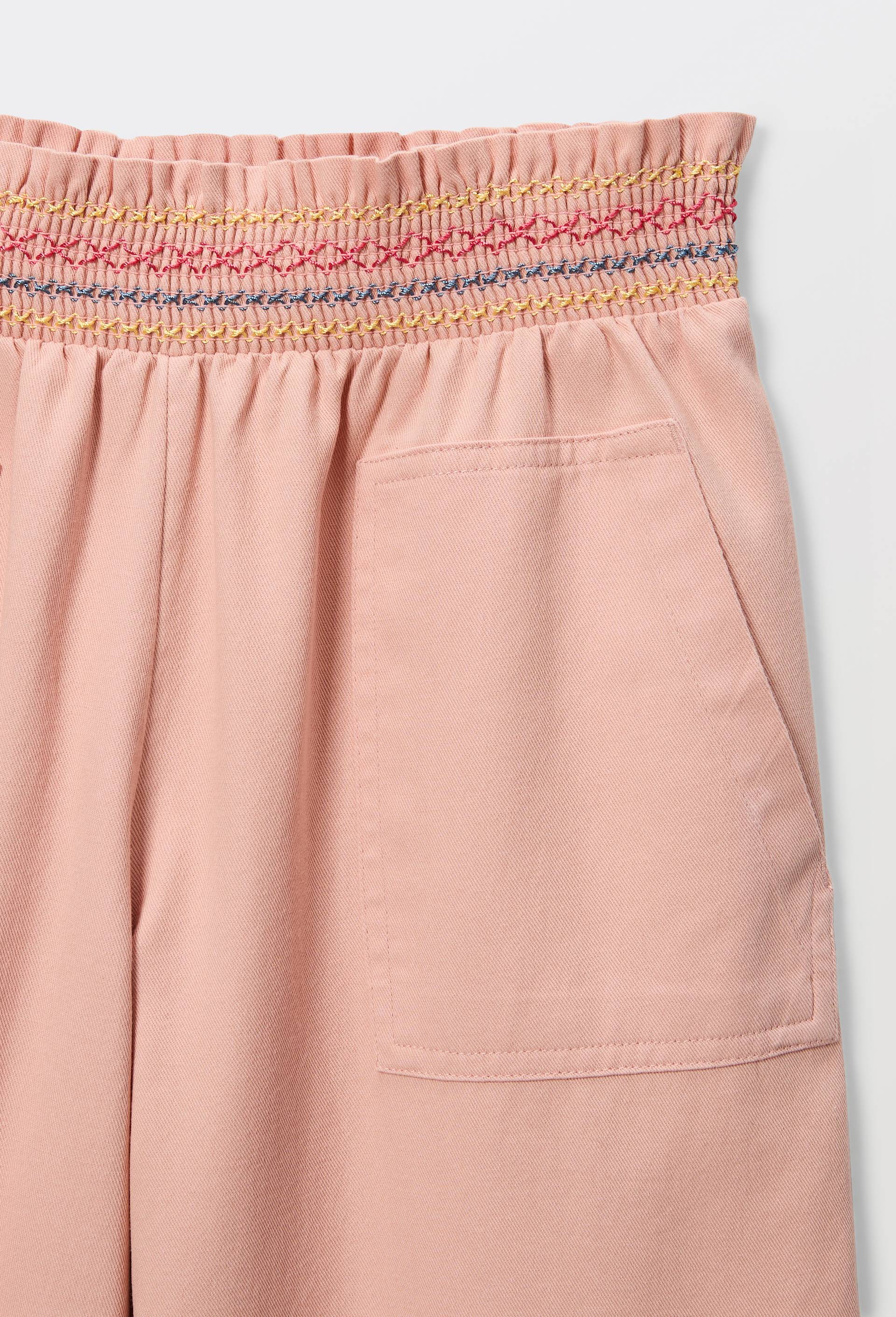 Pantalon taille &eacute;lastiqu&eacute;e, Rose, large image number 3.0