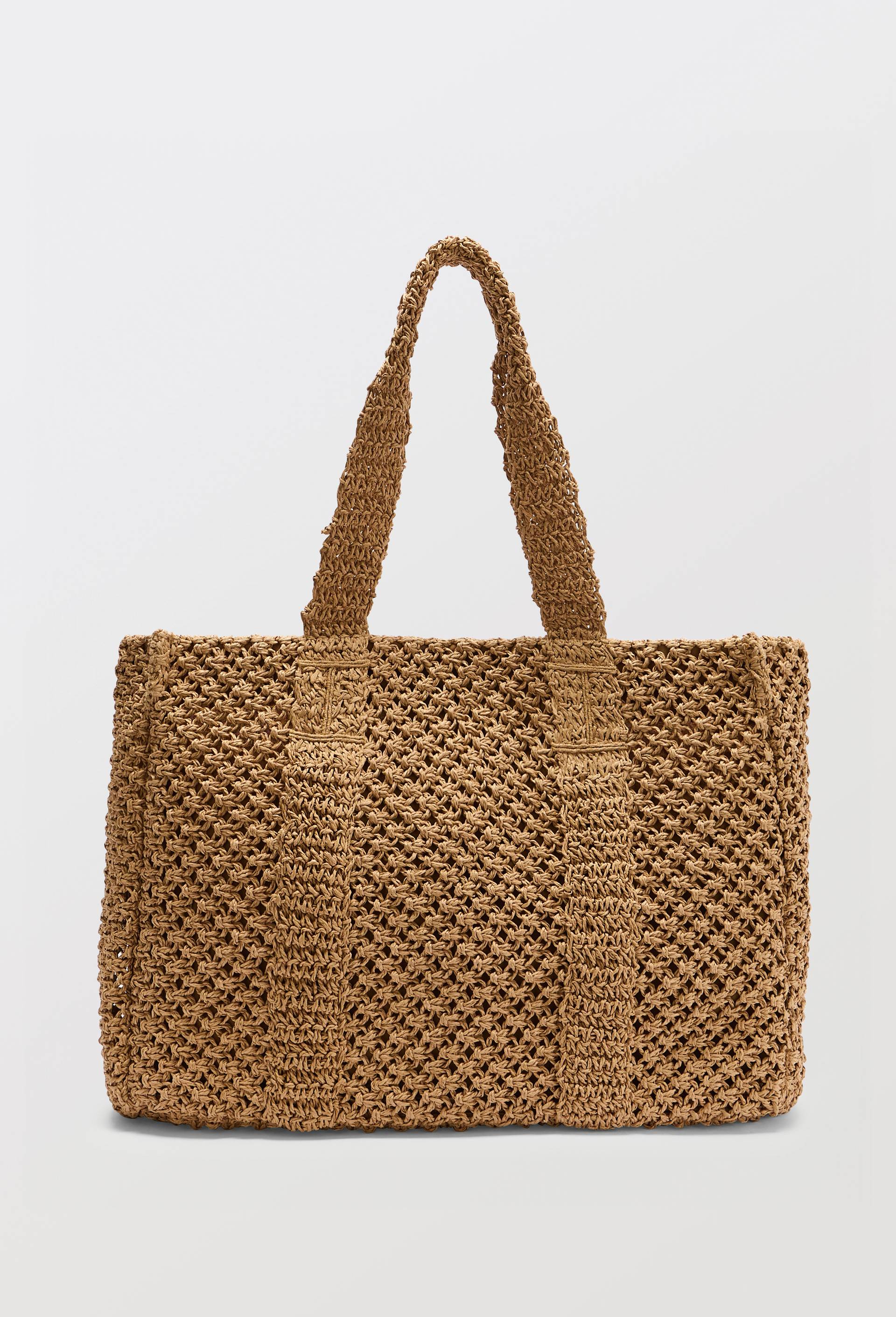 Panier en paille papier, Beige clair, large image number 0