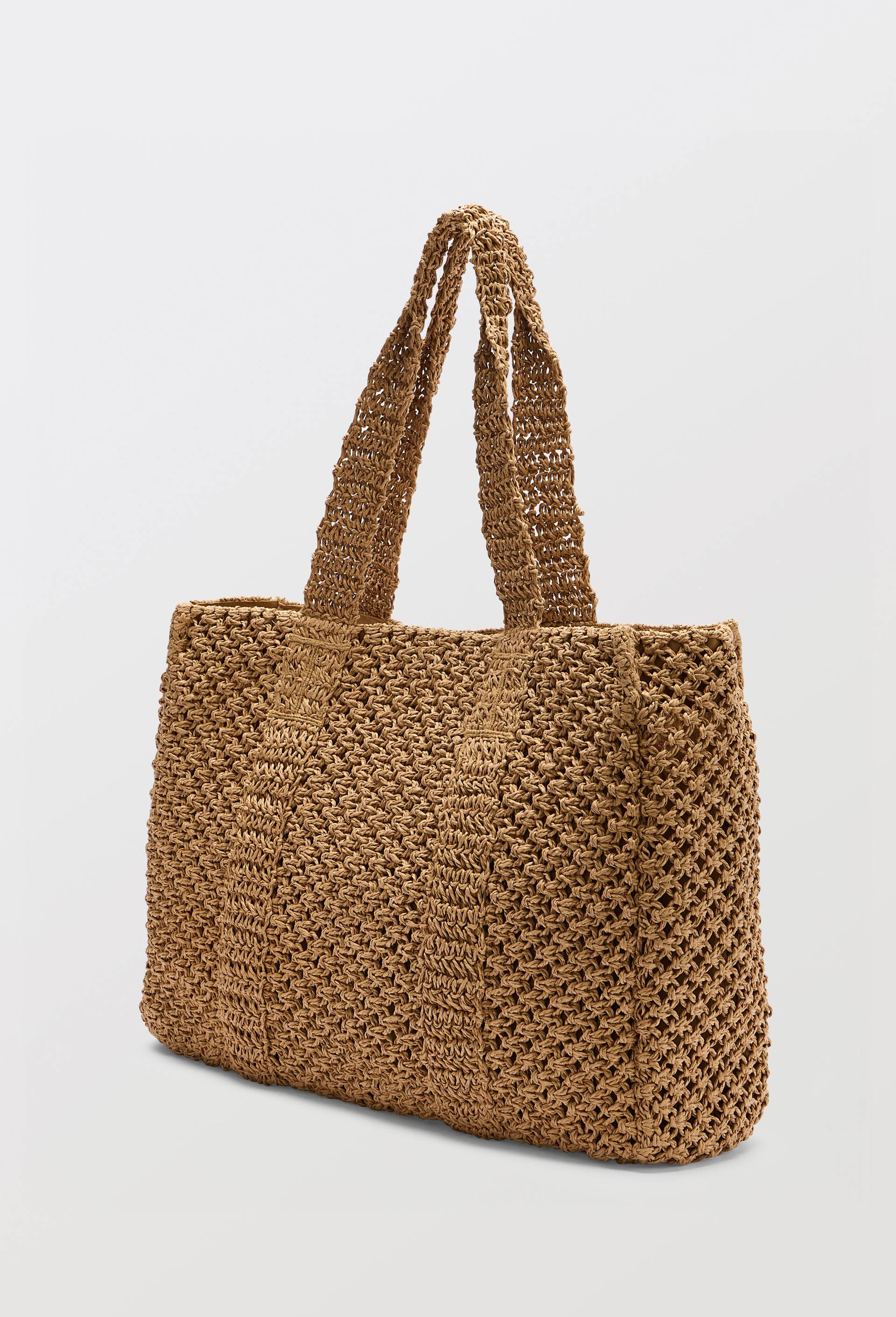 Panier en paille papier, Beige clair, large image number 1.0