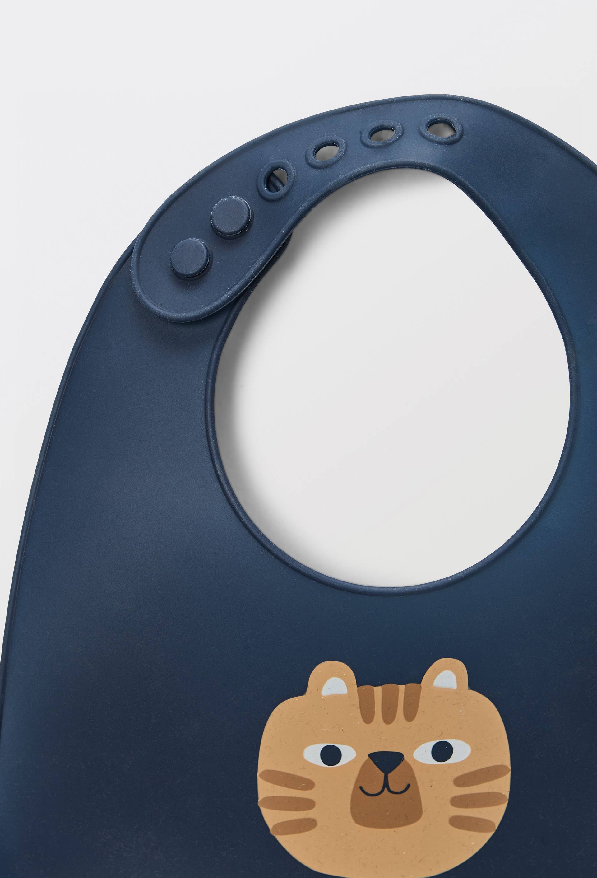 Bavoir en silicone &agrave; poche r&eacute;cup&eacute;ratrice, Bleu fonc&eacute;, large image number 0.0