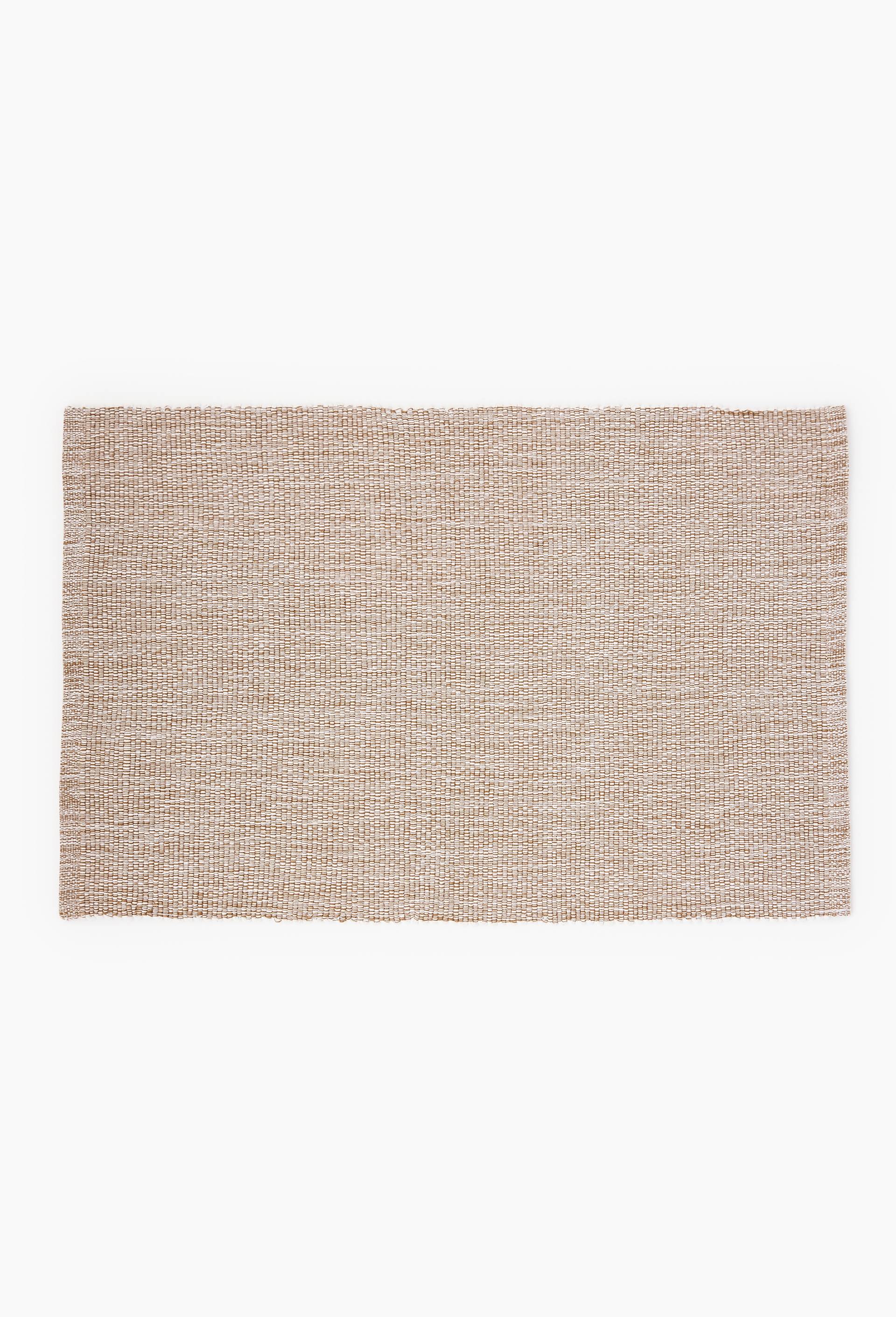 Tapis de salle de bain en coton, Beige, large image number 0